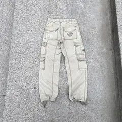 VIBE Green Cargo Multi Pocket Wide Leg Pants Size US 30 / EU 46 - 5 Thumbnail
