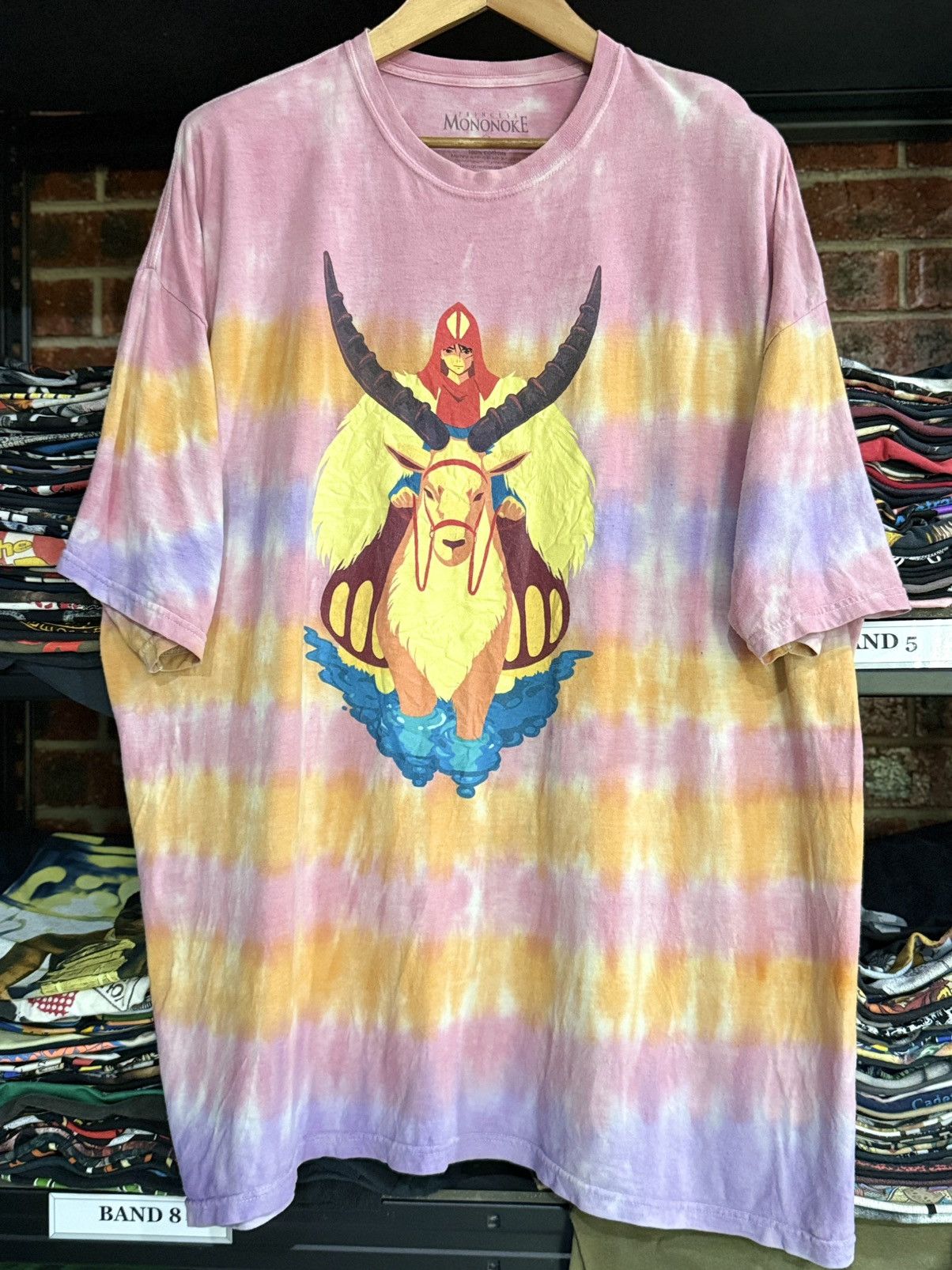 Other Rare Princess Mononoke Anime Japanese Bigsize Faded Tee Size US XXL / EU 58 / 5 - 1 Thumbnail