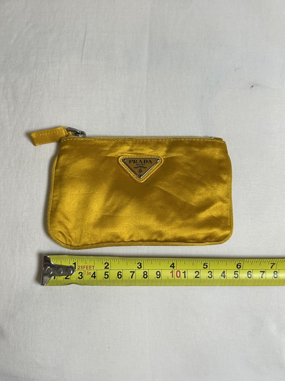 Prada Prada Pouch Clutch TESSUTO Giallo Fluo Nylon Neon Yellow Size ONE SIZE - 15 Thumbnail