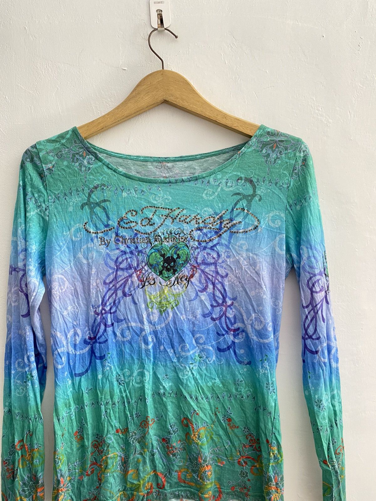 Ed Hardy × Vintage Vintage mesh ed hardy print mesh tattoos y2k style Size M / US 6-8 / IT 42-44 - 3 Thumbnail