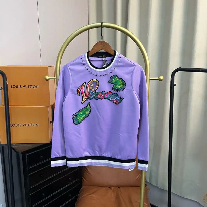 Versace Versace Women's Purple Polyester Sweatshirt 0089 Size M / US 6-8 / IT 42-44 - 1 Thumbnail