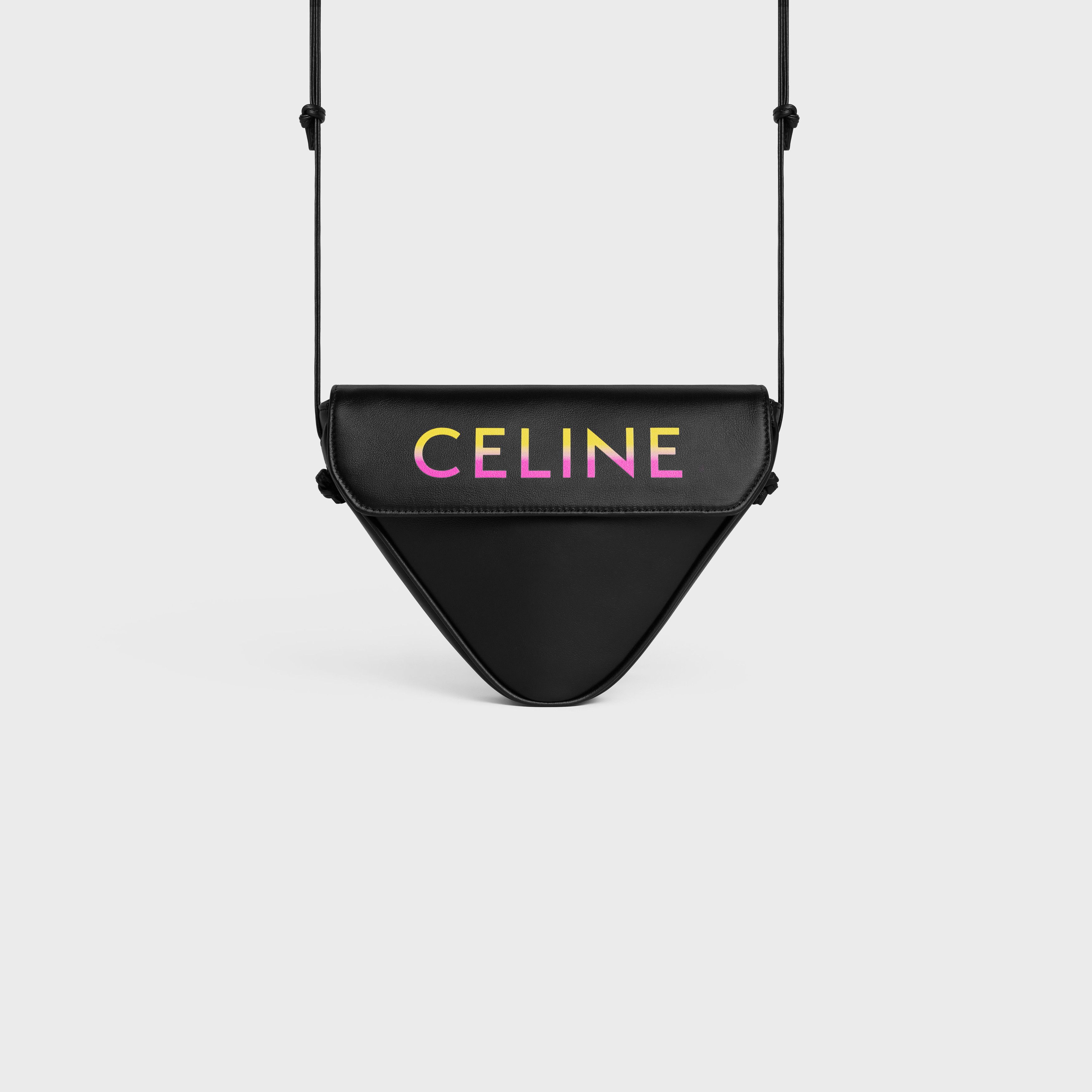 Celine o1w1db11124 Size: OS / Triangle Calfskin Bag in Black Size ONE SIZE - 4 Thumbnail