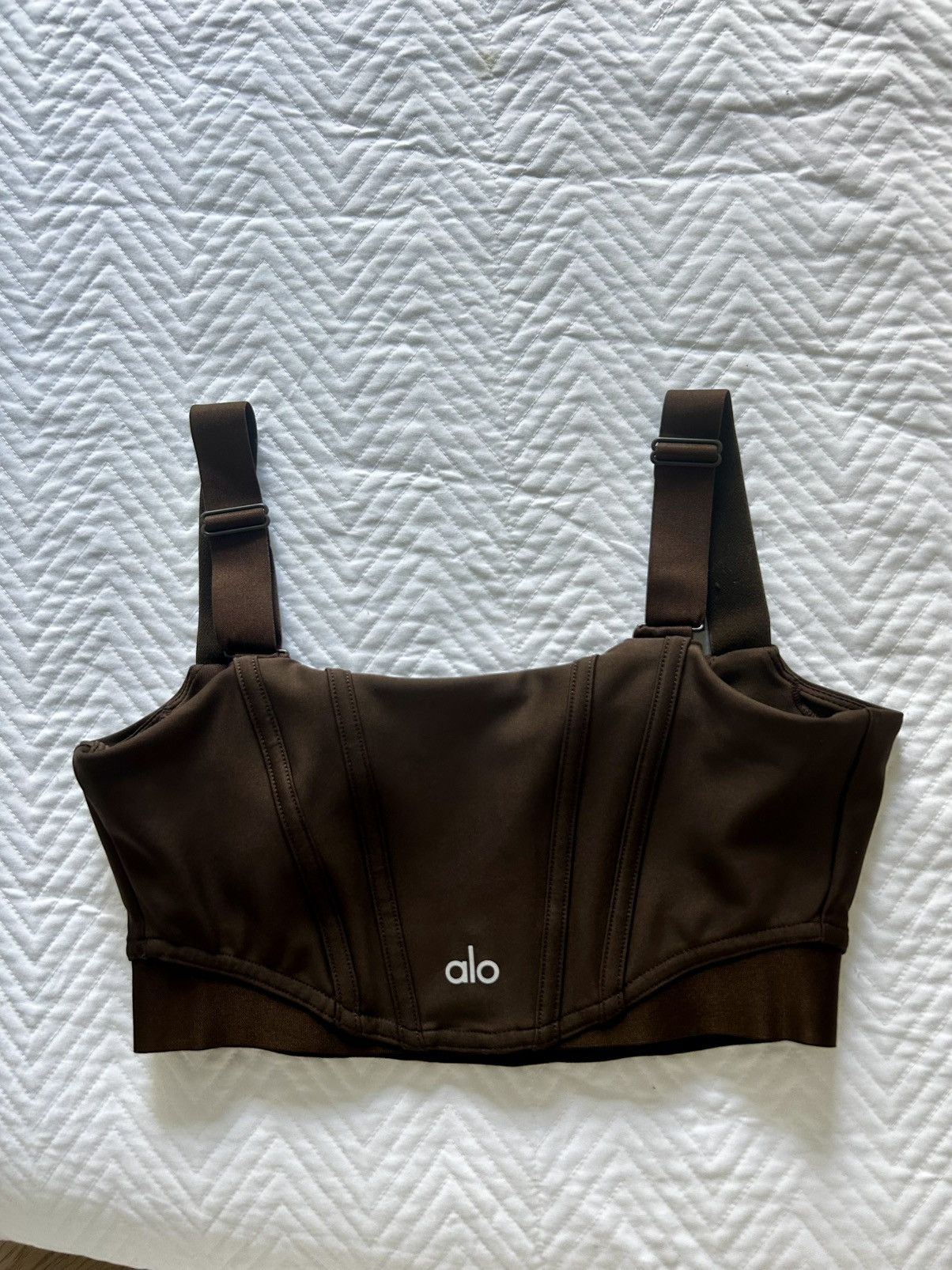 Alo Yoga ALO Yoga Airlift Corset Bra in Espresso Size S / US 4 / IT 40 - 3 Thumbnail