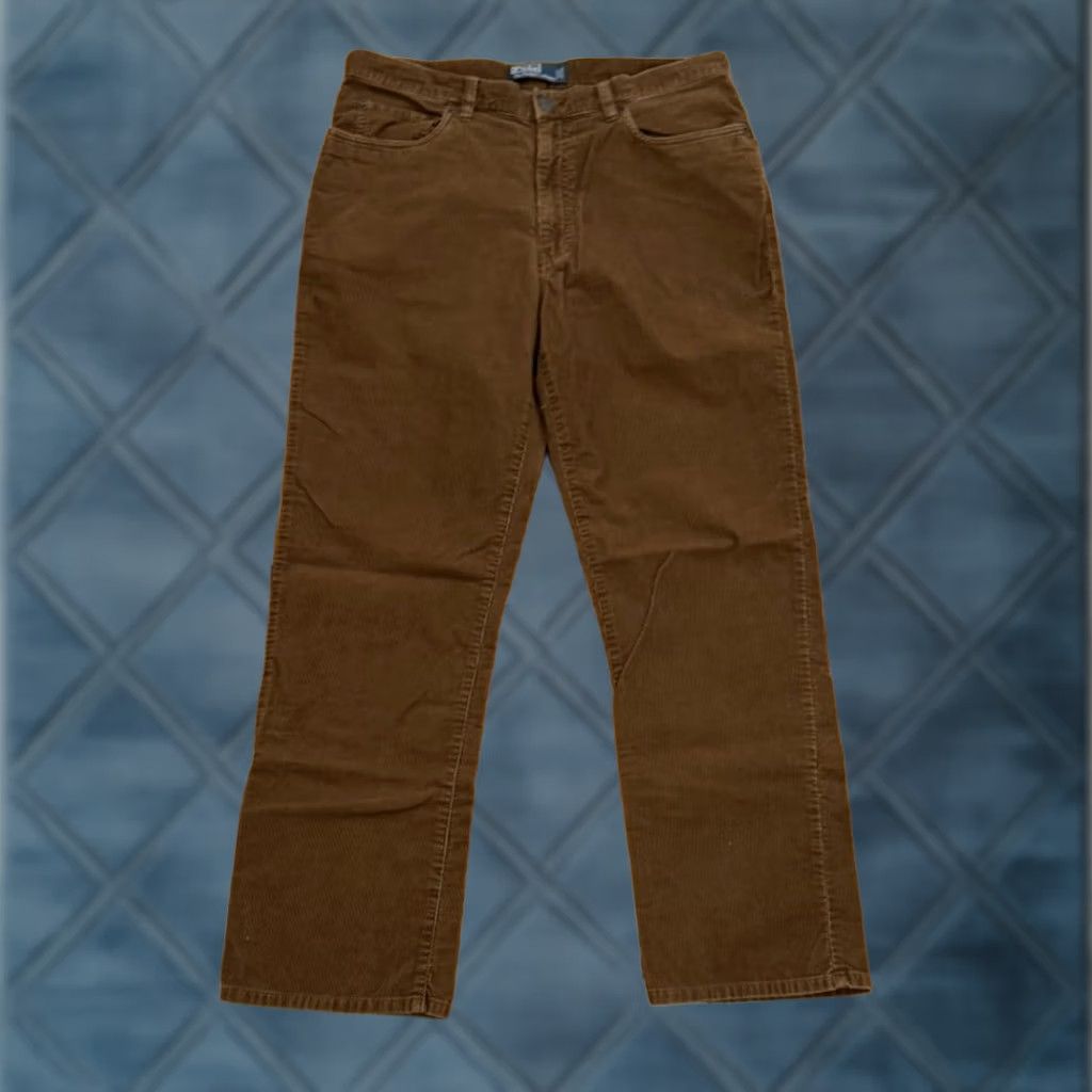 Polo Ralph Lauren Polo Ralph Lauren Pants Mens 34x30 Corduroy 5-Pocket Straight Chino Brown Size US S / EU 44-46 / 1 - 1 Thumbnail