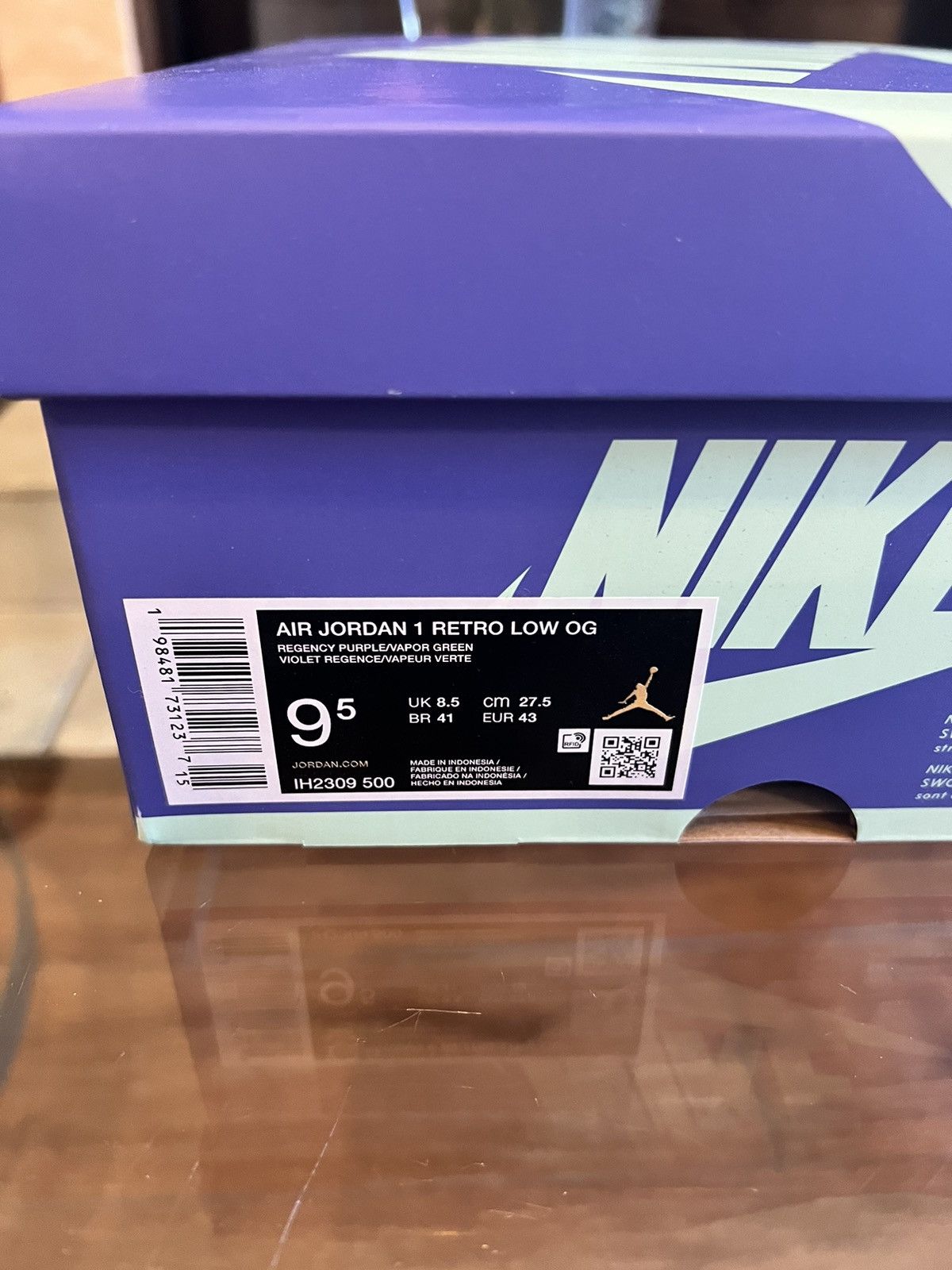 Nike Zion Williamson x Air Jordan 1 Retro OG Low Voodoo Size US 9.5 / EU 42-43 - 11 Thumbnail
