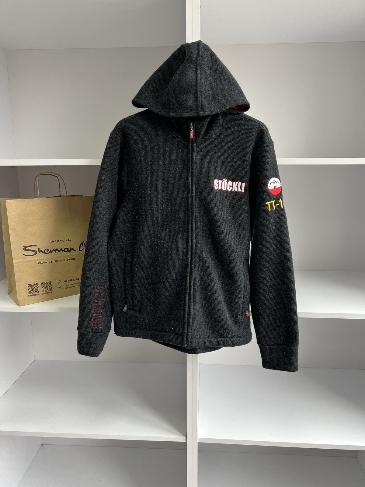 Designer × Vintage Vintage Stockli zip hoodie Size US S / EU 44-46 / 1 - 1 Thumbnail