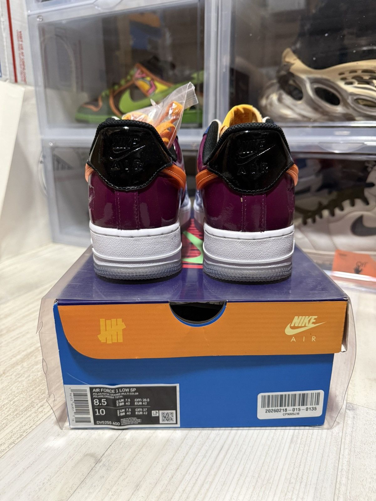 Nike × Undefeated Nike Force 1 Low Undefeated Total Orange Size US 8.5 / EU 41-42 - 5 Thumbnail