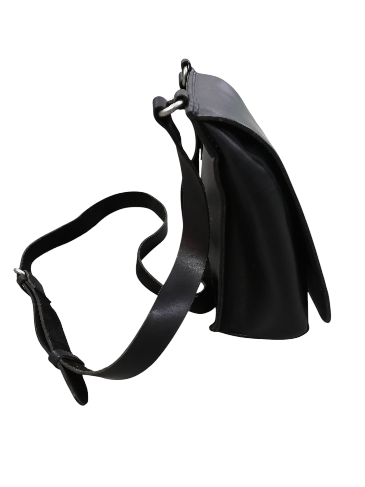Designer × Genuine Leather × Yohji Yamamoto Y'saccs By Yohji Yamamoto Leather Sling /Crossbody Bag Size ONE SIZE - 2 Thumbnail
