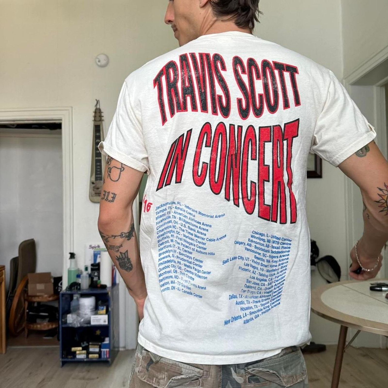 Travis Scott Rare 2016 Travis Scott Rodeo Live In Concert Tour Shirt Size US M / EU 48-50 / 2 - 7 Thumbnail