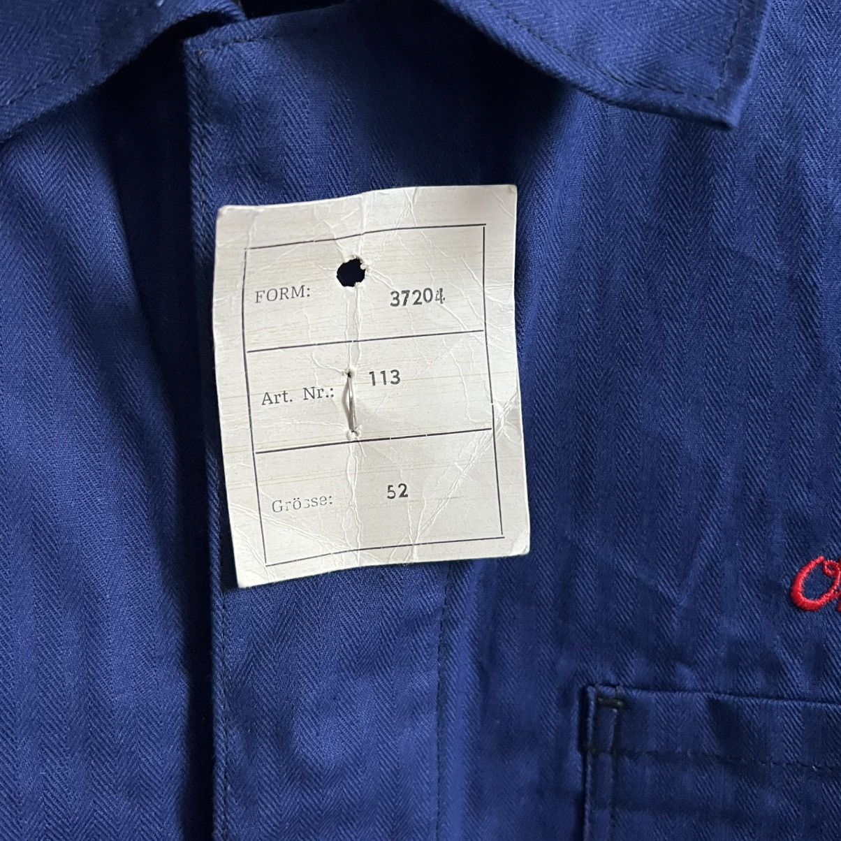 Le Laboureur German herringbone HBT mechanic deadstock works jacket Size US L / EU 52-54 / 3 - 4 Thumbnail