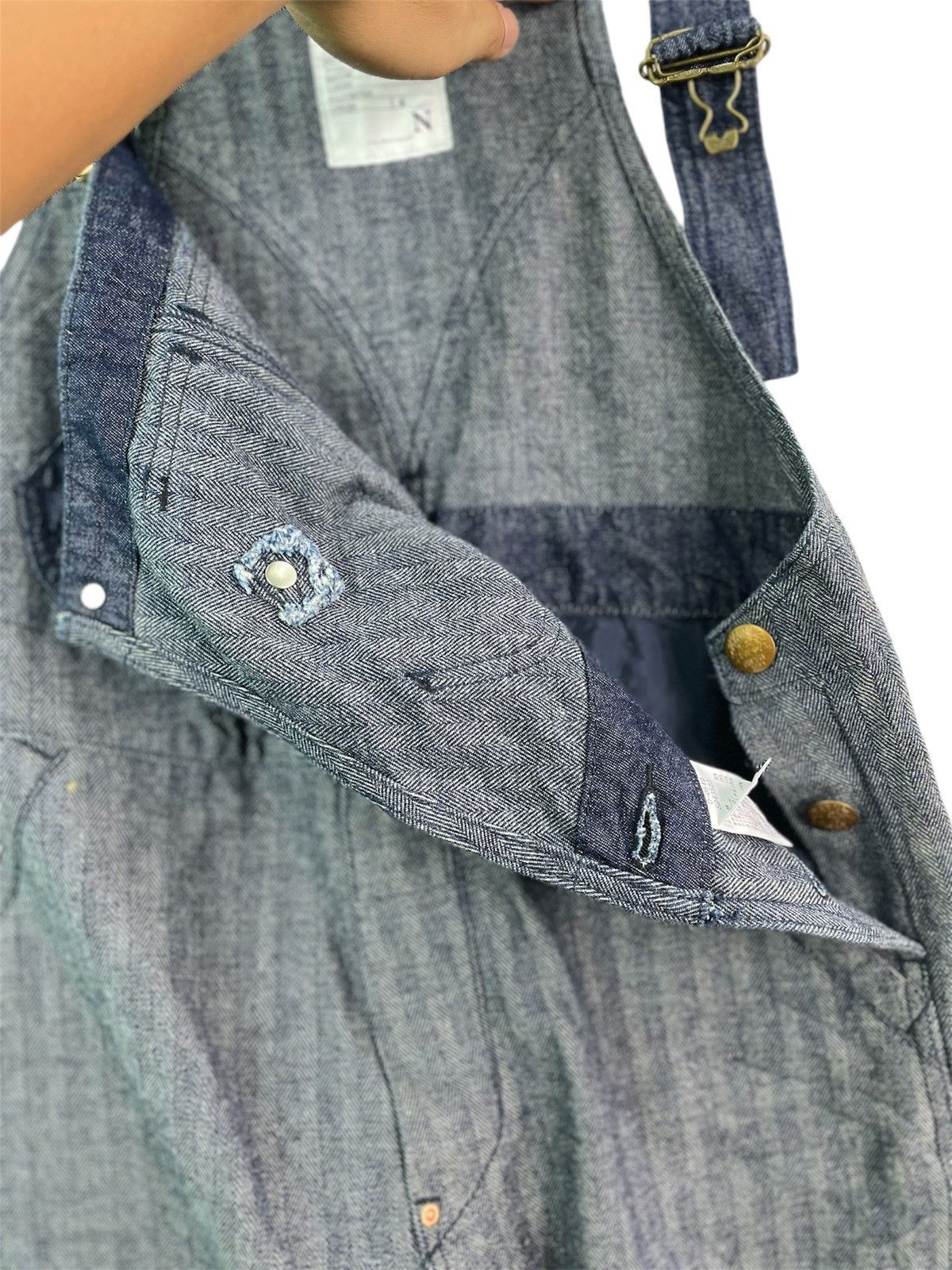 Japanese Brand Vtg 90s RNA japan hbt denim union made overall Size US 32 / EU 48 - 6 Thumbnail