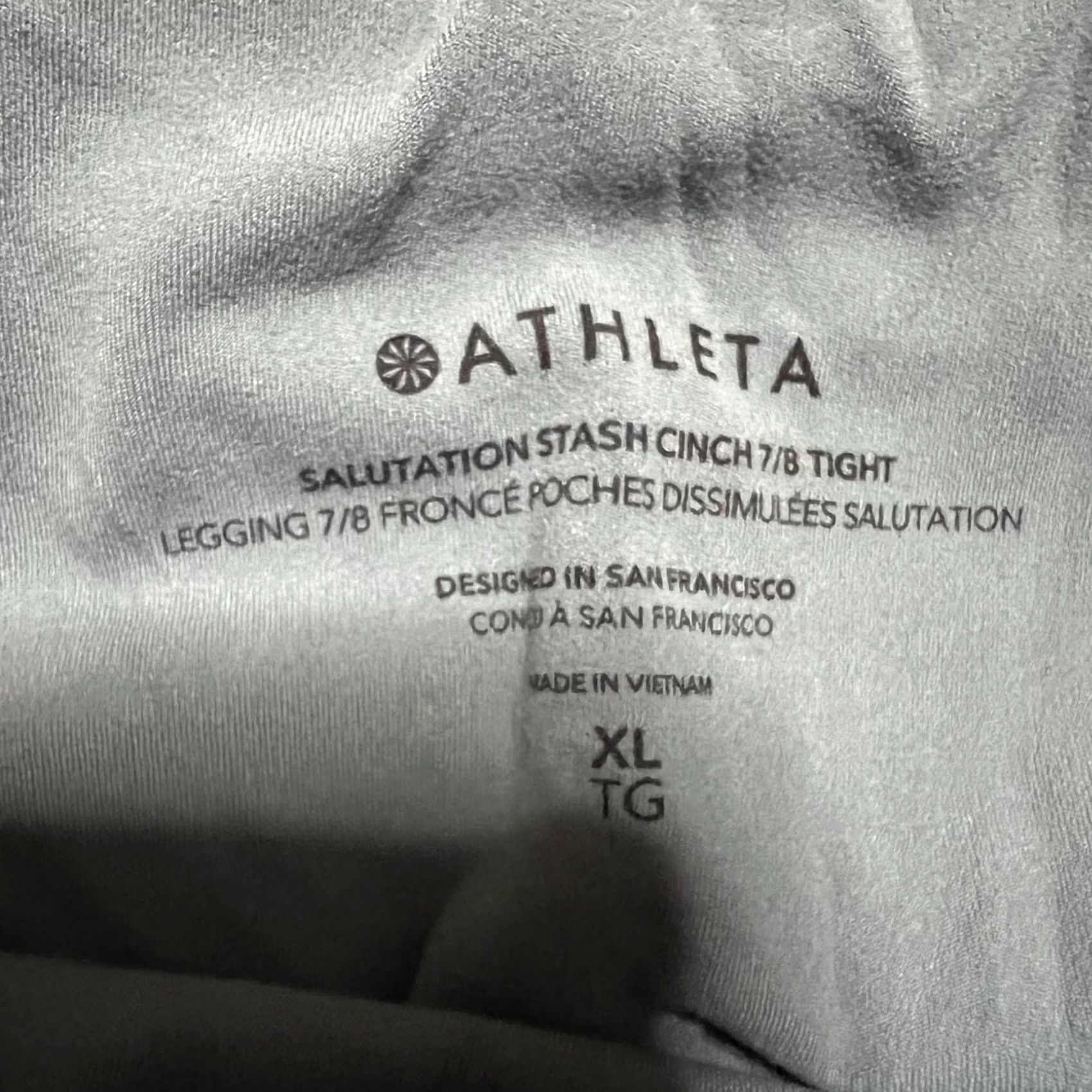Athleta Athleta Leggings Womens XL Green Salutation Stash Cinch 7/8 Pants Size 40" / US 18 - 5 Thumbnail