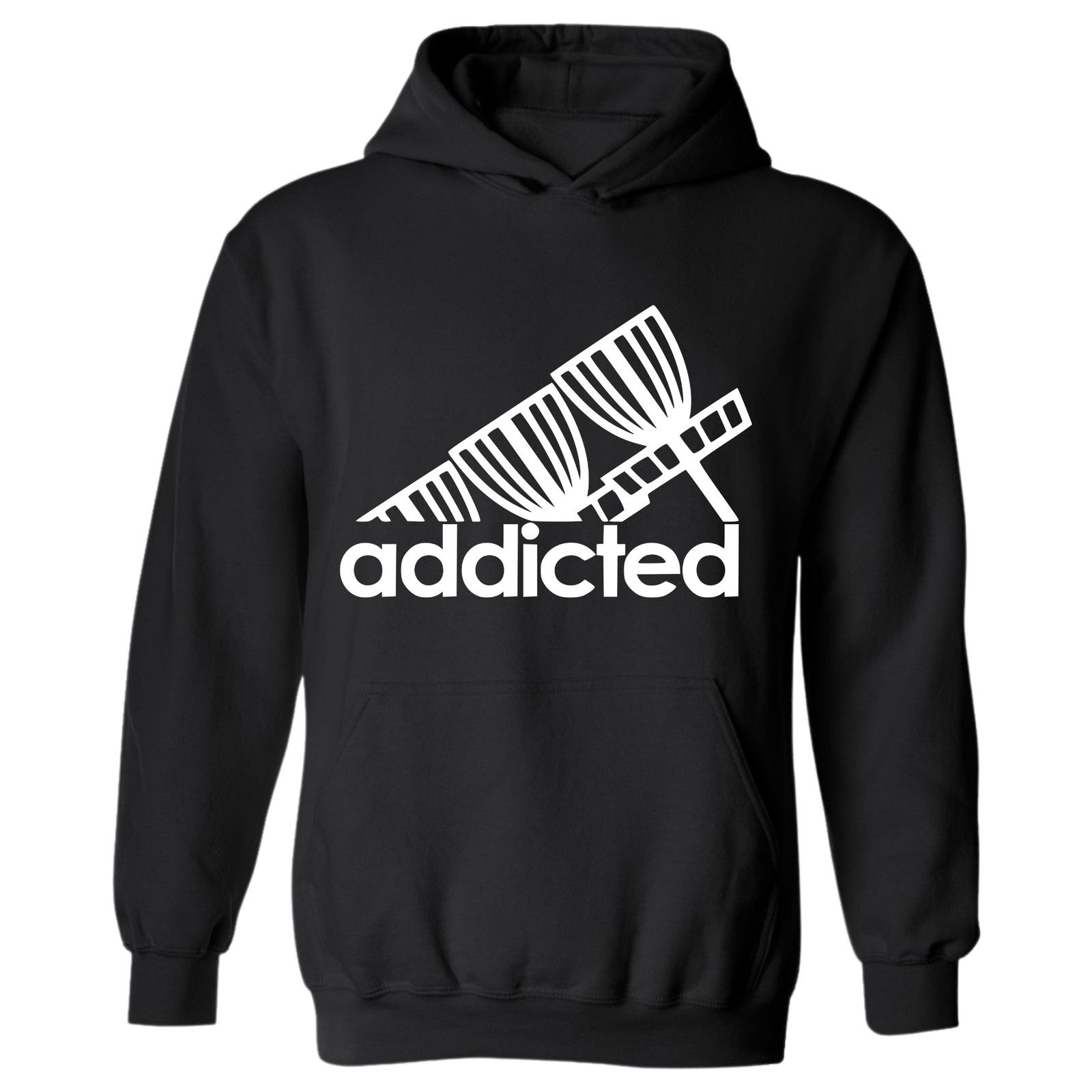 Gildan Disc Golf Hoodie Addicted Discgolfer Athletic Sweatshirt Size US L / EU 52-54 / 3 - 4 Thumbnail