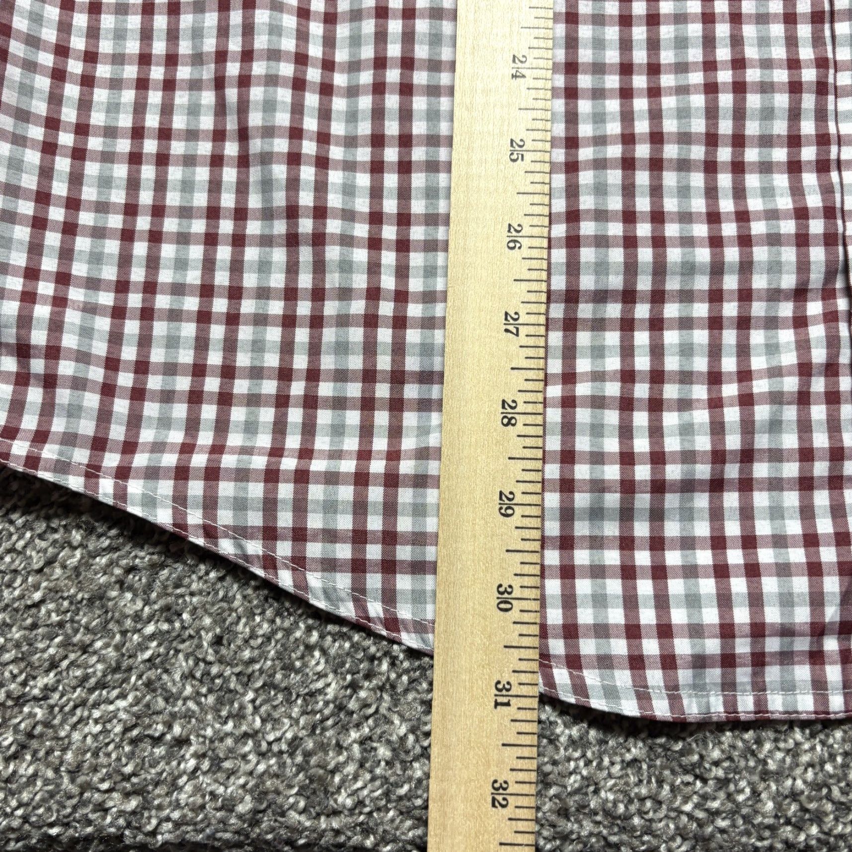 Vintage Drake A&M Vented Shirt Mens Small Aggies Button Down Maroon & White Check Size US S / EU 44-46 / 1 - 5 Thumbnail