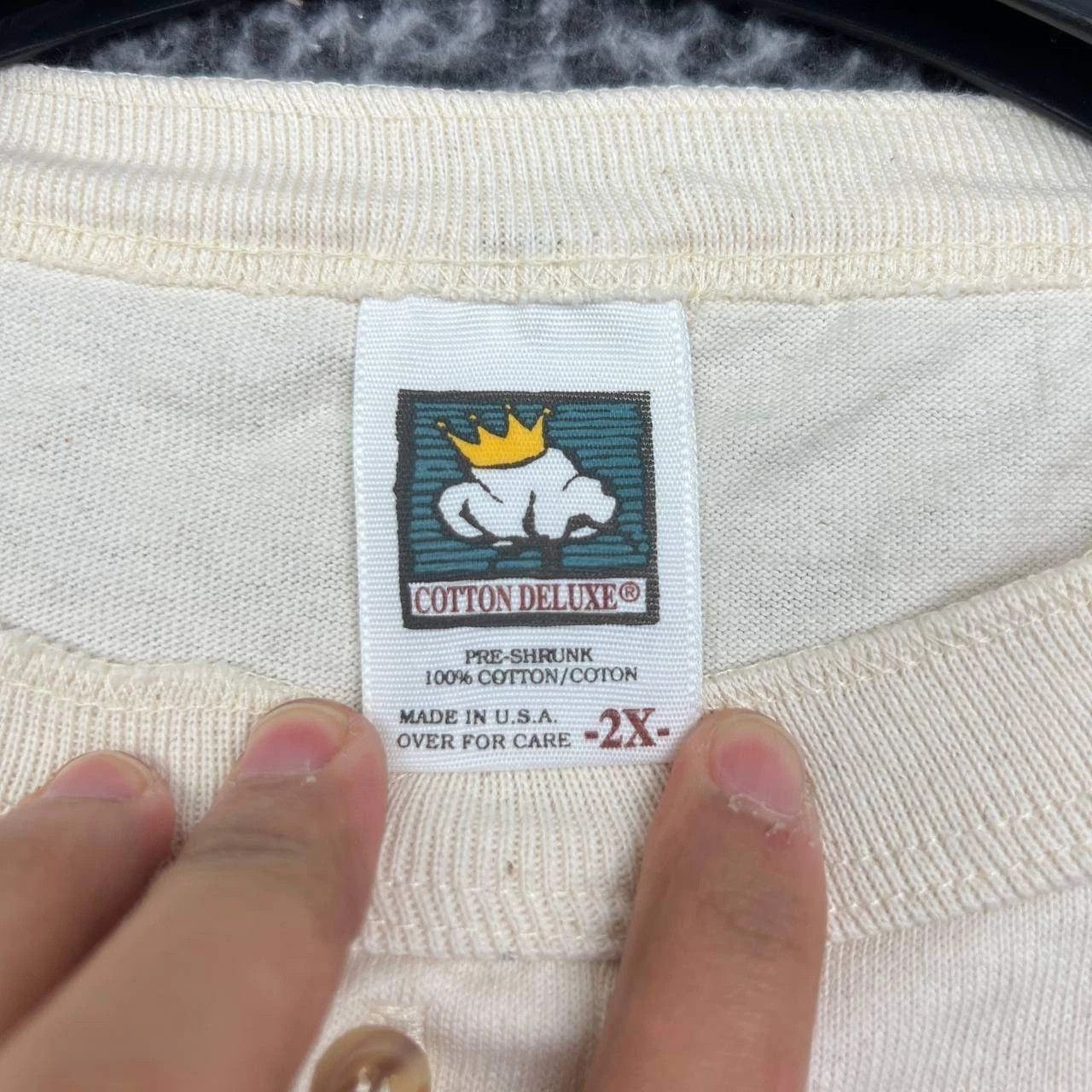 Other Vintage Wings & Wheels II 2X Cotton Deluxe Henley Deadstock Size US XXL / EU 58 / 5 - 6 Thumbnail