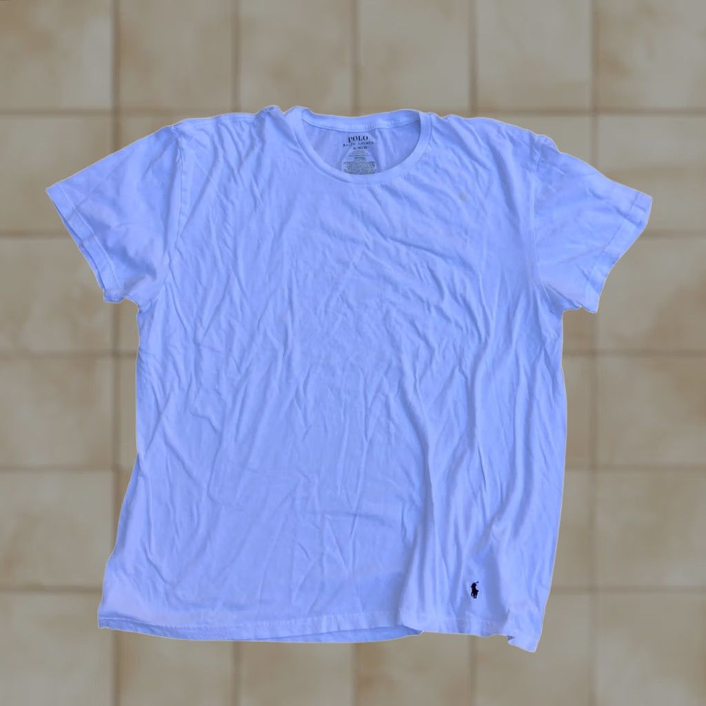 Polo Ralph Lauren POLO RALPH LAUREN Classic Fit T Shirt Men's XL White 100% Cotton Crew Neck Short Sleeve Solid Vintage? Size US XL / EU 56 / 4 - 1 Thumbnail