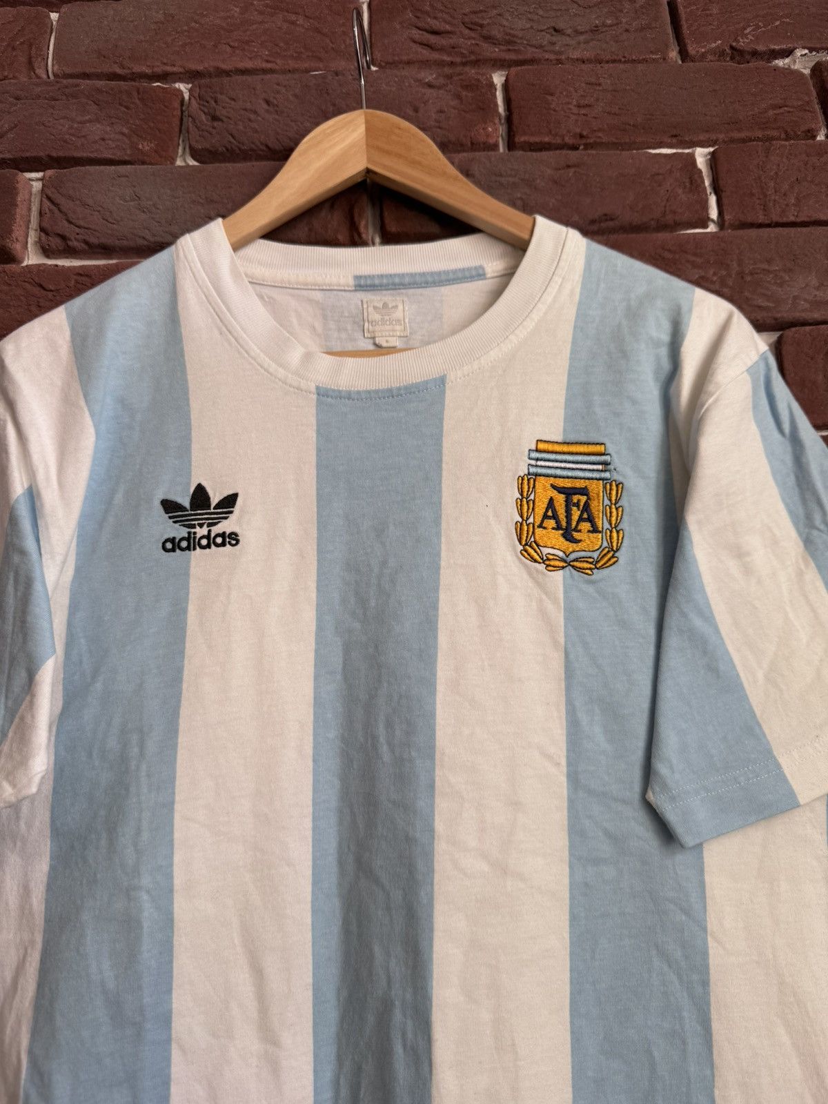 Adidas Rare Vintage 00s Adidas Argentina Soccer Tee Shirt Small Size US S / EU 44-46 / 1 - 3 Thumbnail