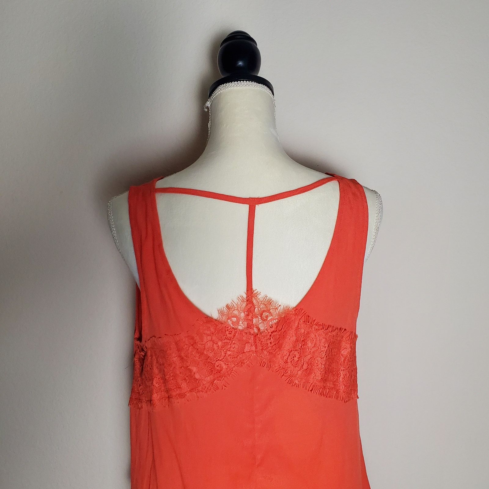 Nordstrom Elodie Orange Tank Top Large Size L / US 10 / IT 46 - 5 Thumbnail