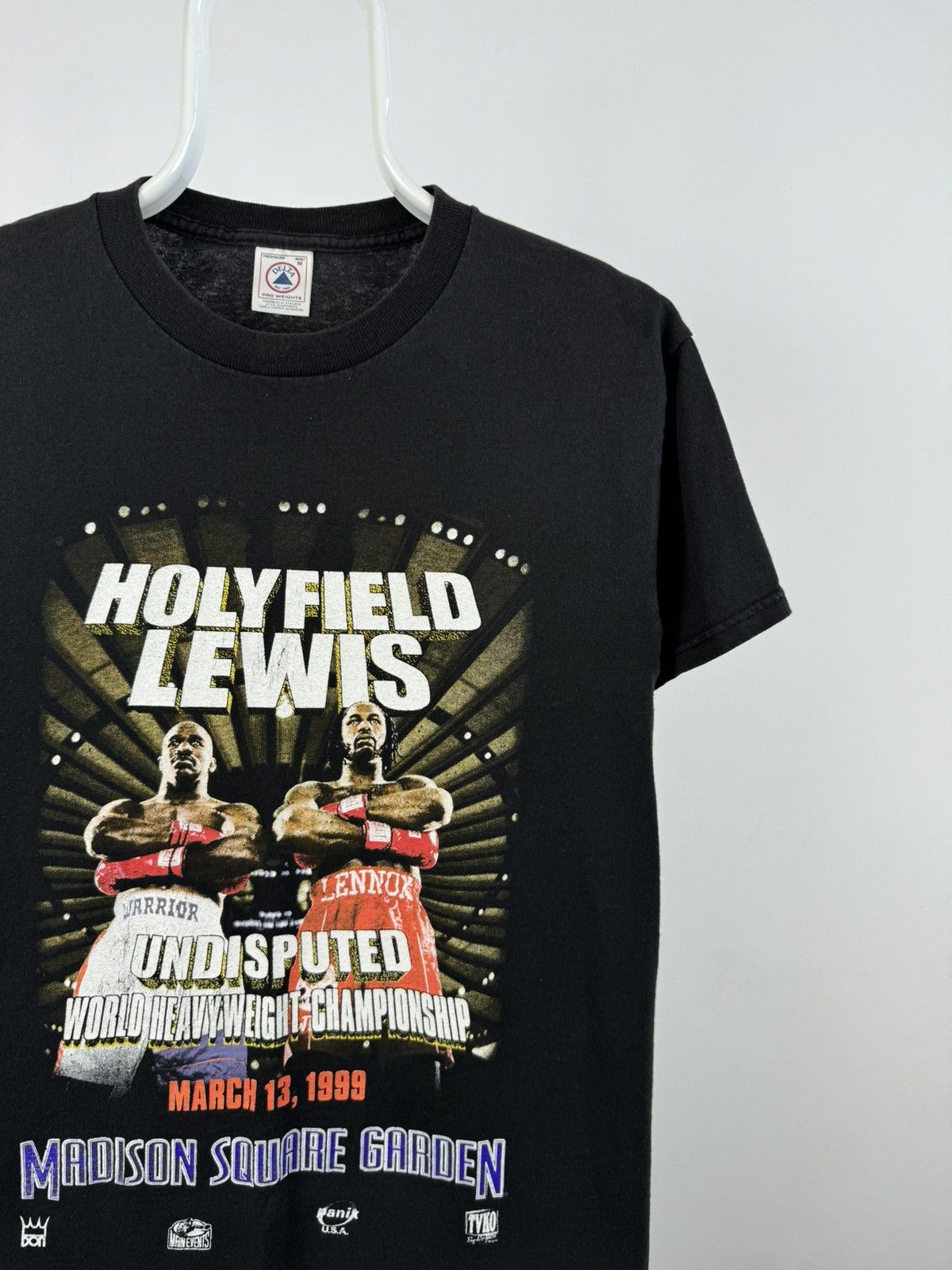 Vintage Vintage 1999 Hollyfield x Lewis World Heavyweight Tee Size US M / EU 48-50 / 2 - 2 Thumbnail