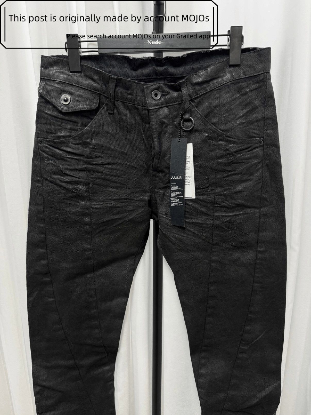 Julius Sz 2 Julius 7 Retro 09AW Waxed Denim mojos45 Size US 30 / EU 46 - 2 Thumbnail