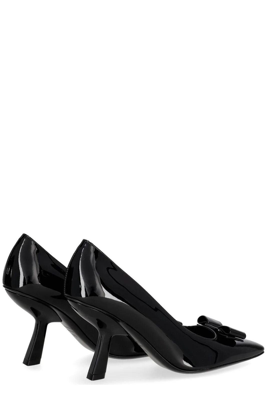 Salvatore Ferragamo o1s1rm0924 Anz Vara Bow Pumps in Black Size US 9.5 / IT 39.5 - 2 Thumbnail