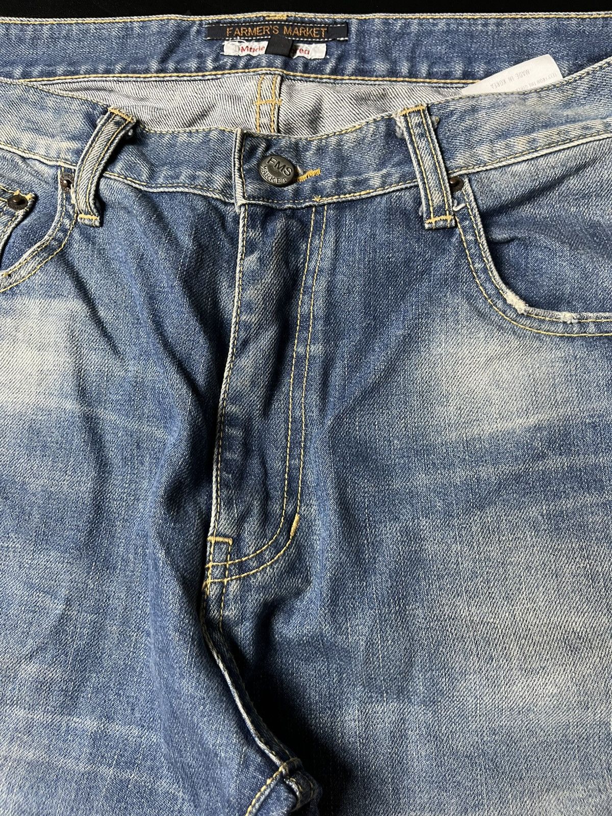 Hysteric Glamour × If Six Was Nine × Japanese Brand Farmer’s market selvage Distressed jeans Size US 31 - 7 Thumbnail