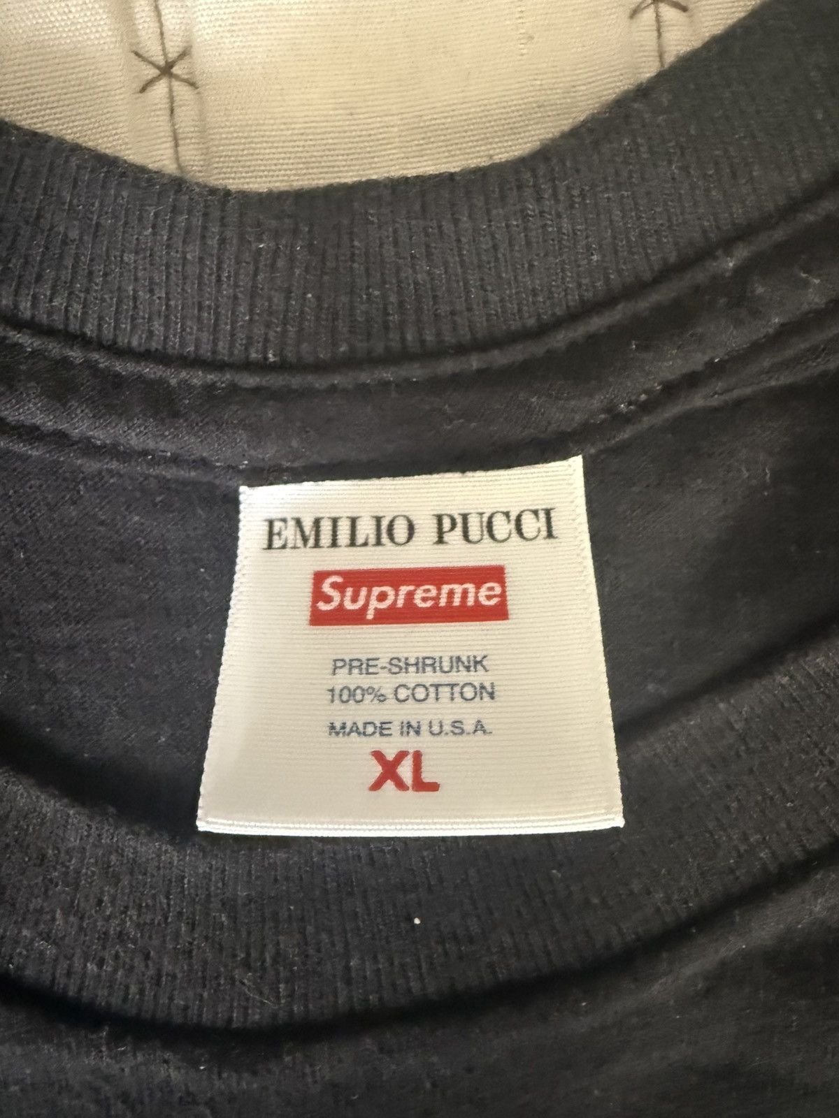 Supreme Emilio Pucci Box Logo Tee XL black