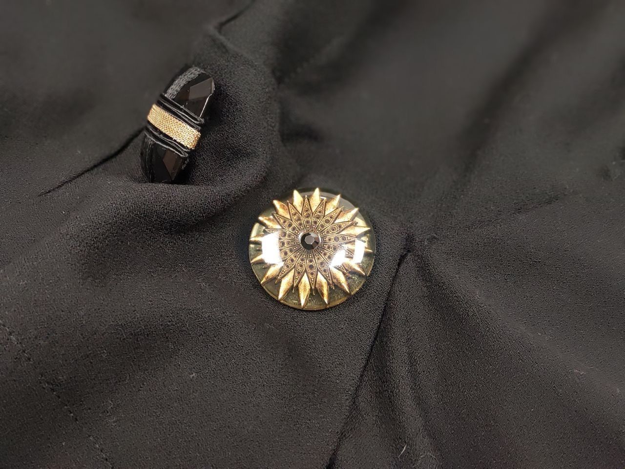 Vintage Vintage Angelo Marani Italy Designer Black Classic Jacket Size M / US 6-8 / IT 42-44 - 13 Thumbnail