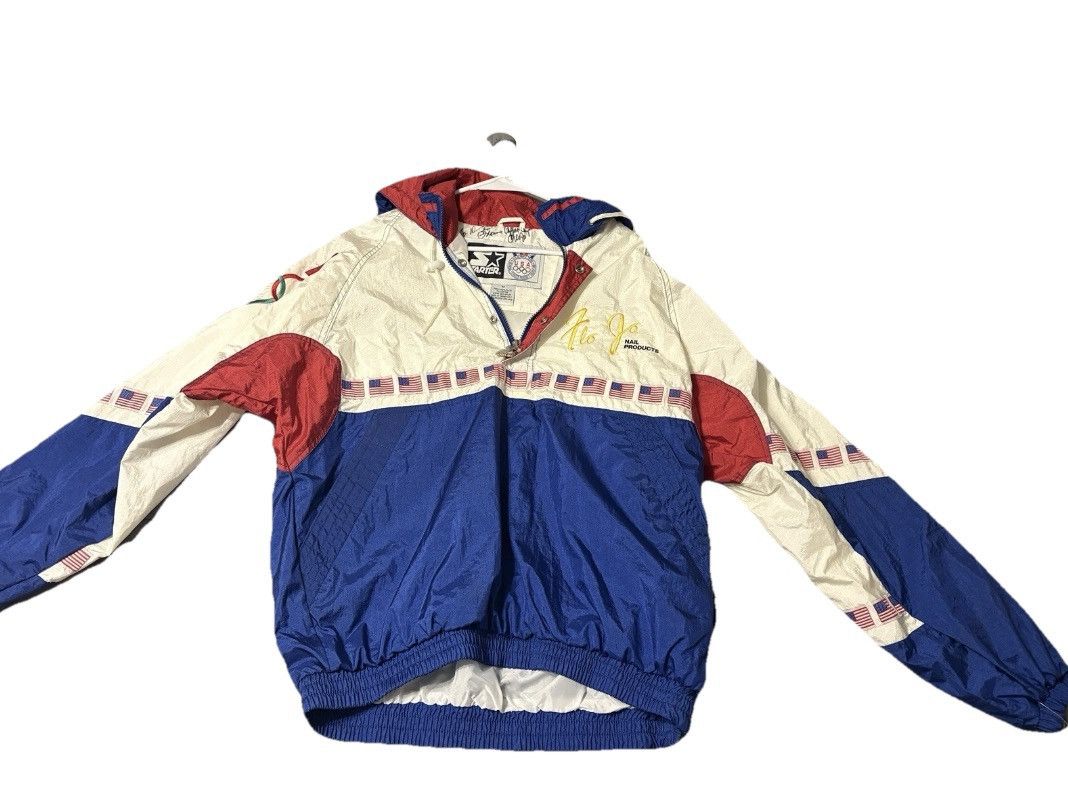 Starter SIGNED 90’s Starter USA Olympic Flo Jo jacket Size US M / EU 48-50 / 2 - 1 Thumbnail