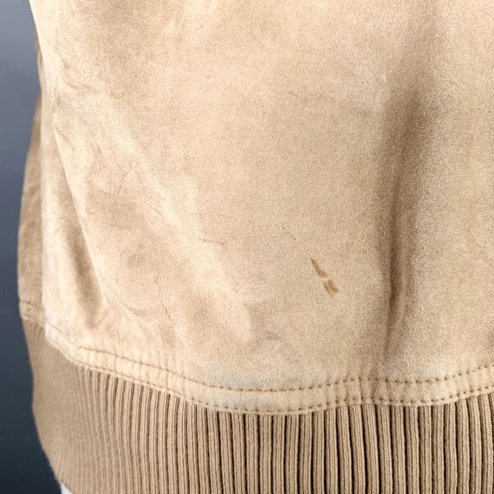 Balmain BALMAIN Suede Jacket Size S Beige Calfskin Hooded Asymmetrical Snaps SS16 Size US S / EU 44-46 / 1 - 6 Thumbnail