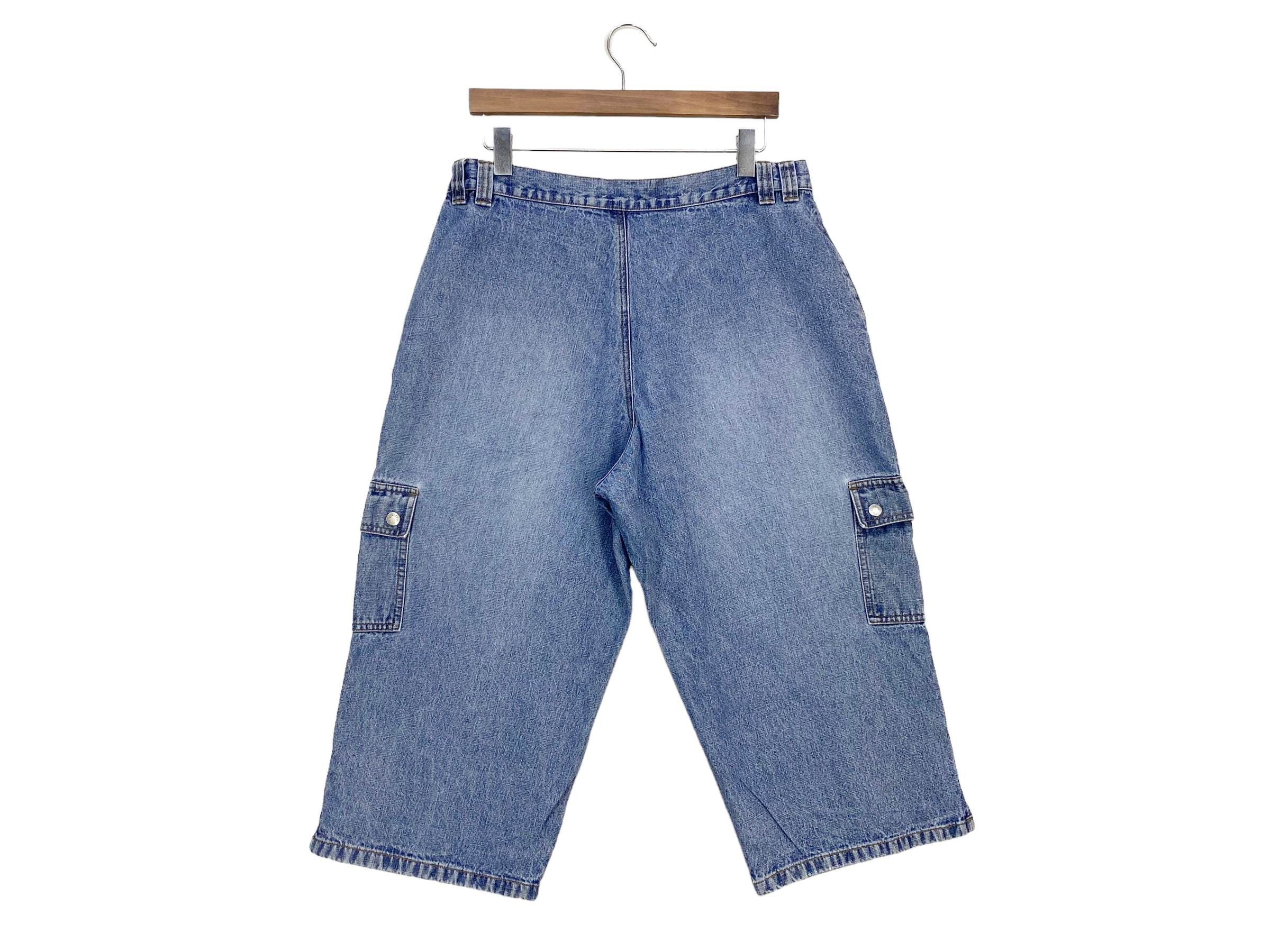 Lee Vintage Lee Riveted Denim Shorts Light Blue 90s Streetwear Size US 29 - 2 Thumbnail