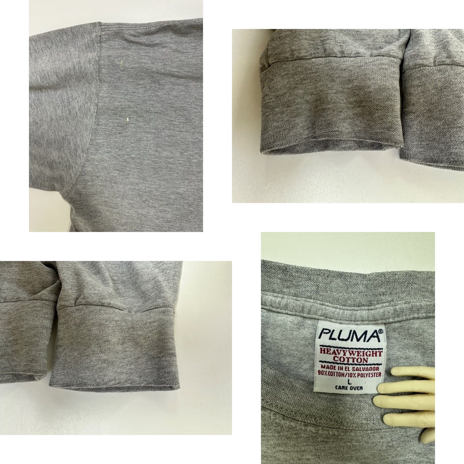 Vintage VINTAGE Pluma Heavyweight Long Sleeve Shirt Men L Gray 90s Grunge Minimal Casual Size US L / EU 52-54 / 3 - 9 Thumbnail