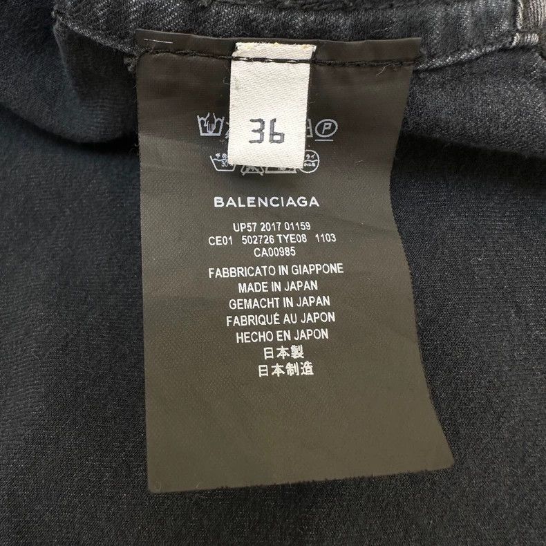 Balenciaga Balenciaga size 36 Black cotton lapel single-breasted long Size US XS / EU 42 / 0 - 6 Thumbnail