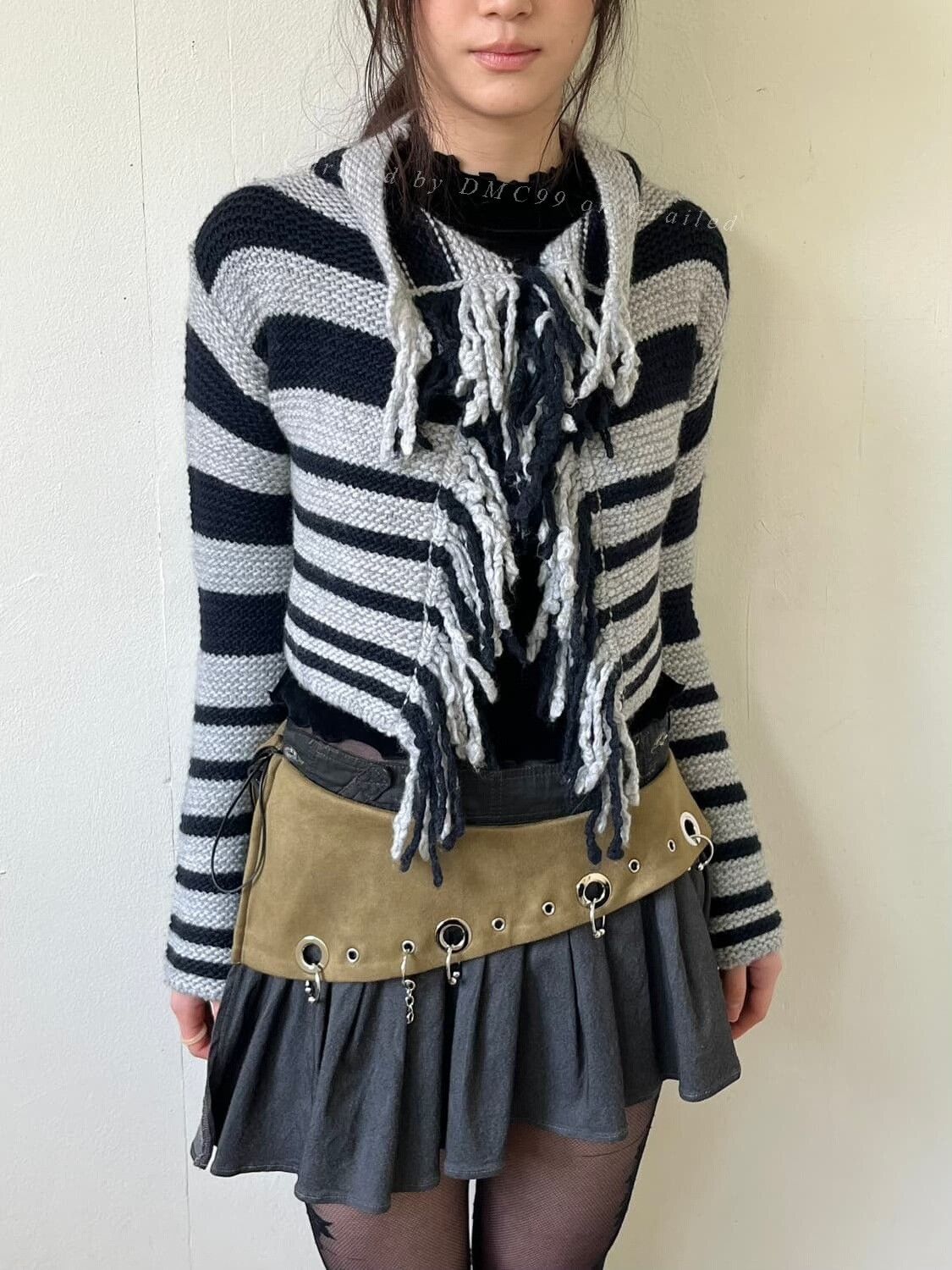 Armani Armani Vintage Striped Knit Sweater Size M / US 6-8 / IT 42-44 - 1 Thumbnail