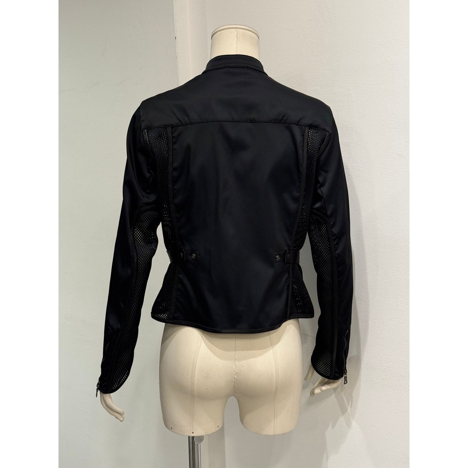 Prada 2000s Prada hybrid nylon jacket with leather trim Size M / US 6-8 / IT 42-44 - 3 Thumbnail
