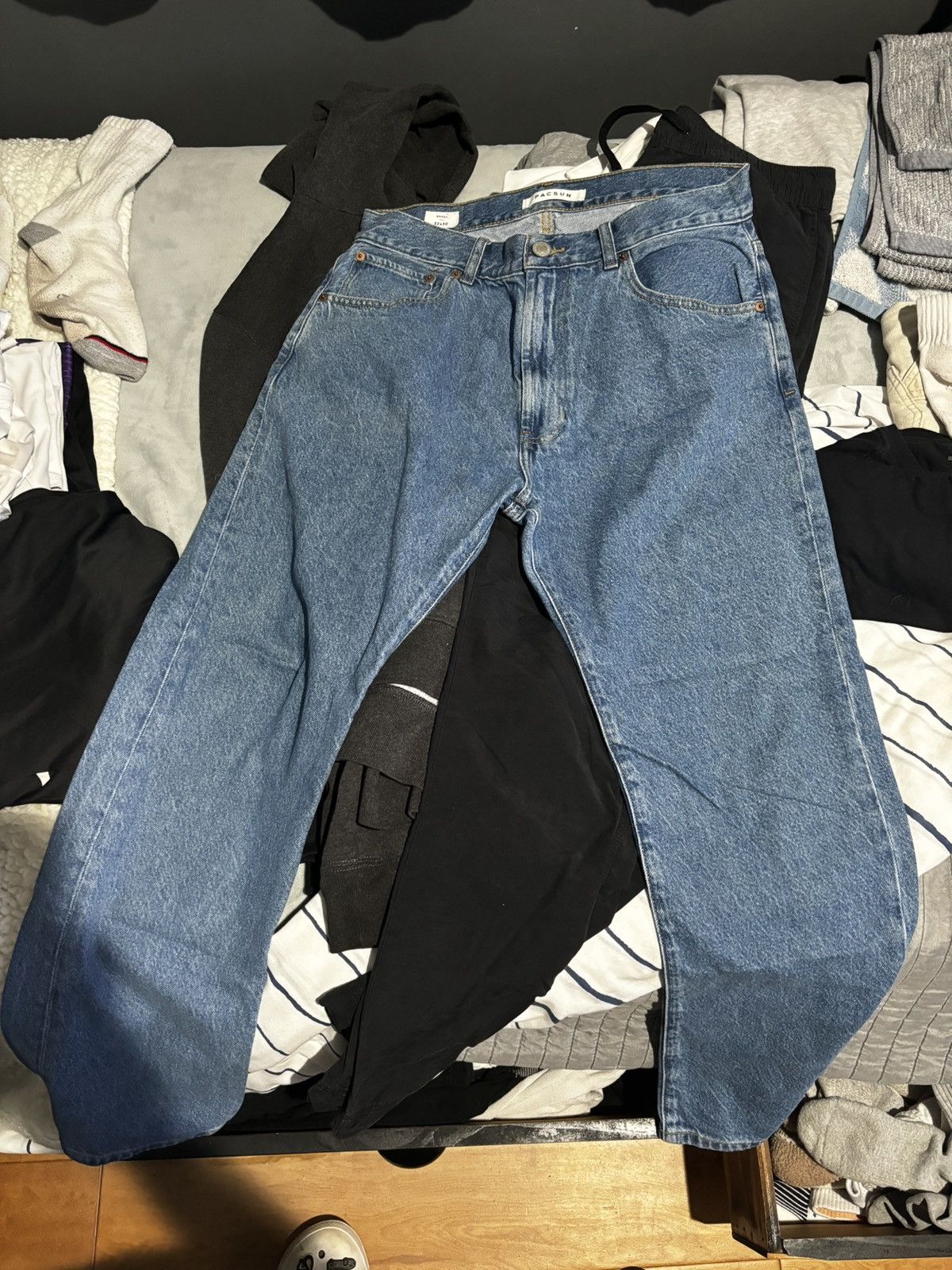 Pacsun Pacsun Baggy Blue Jean Size US 32 / EU 48 - 1 Thumbnail