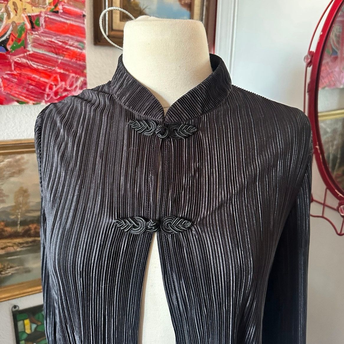Other travel smith black ribbed long sleeve cardigan cover jacket Size M / US 6-8 / IT 42-44 - 3 Thumbnail