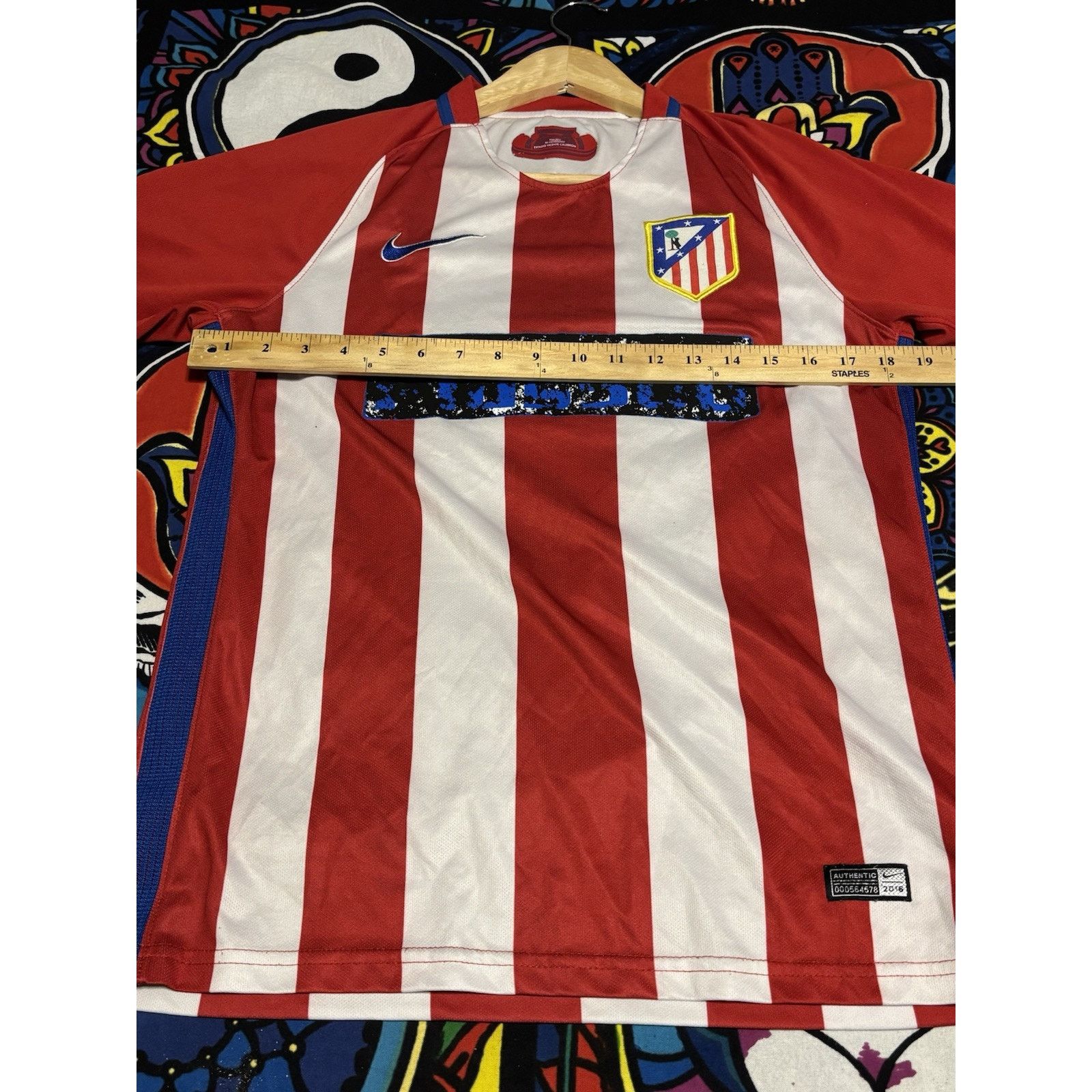 Nike Nike Atletico Madrid N 6 Men's Small Soccer Trikot Jersey Size US S / EU 44-46 / 1 - 3 Thumbnail