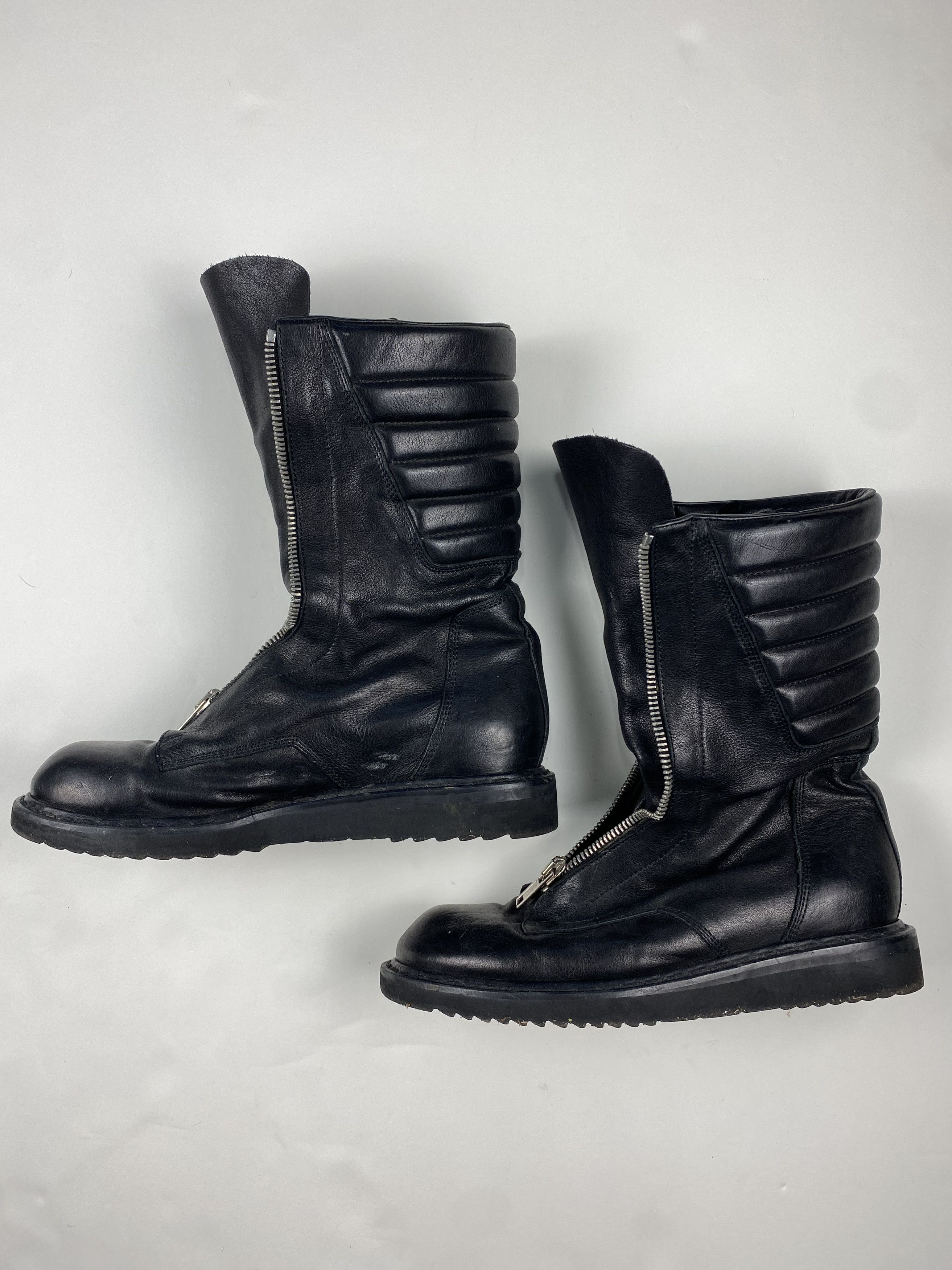 Rick Owens Rick Owens Basket Creeper Leather Boots | Grailed