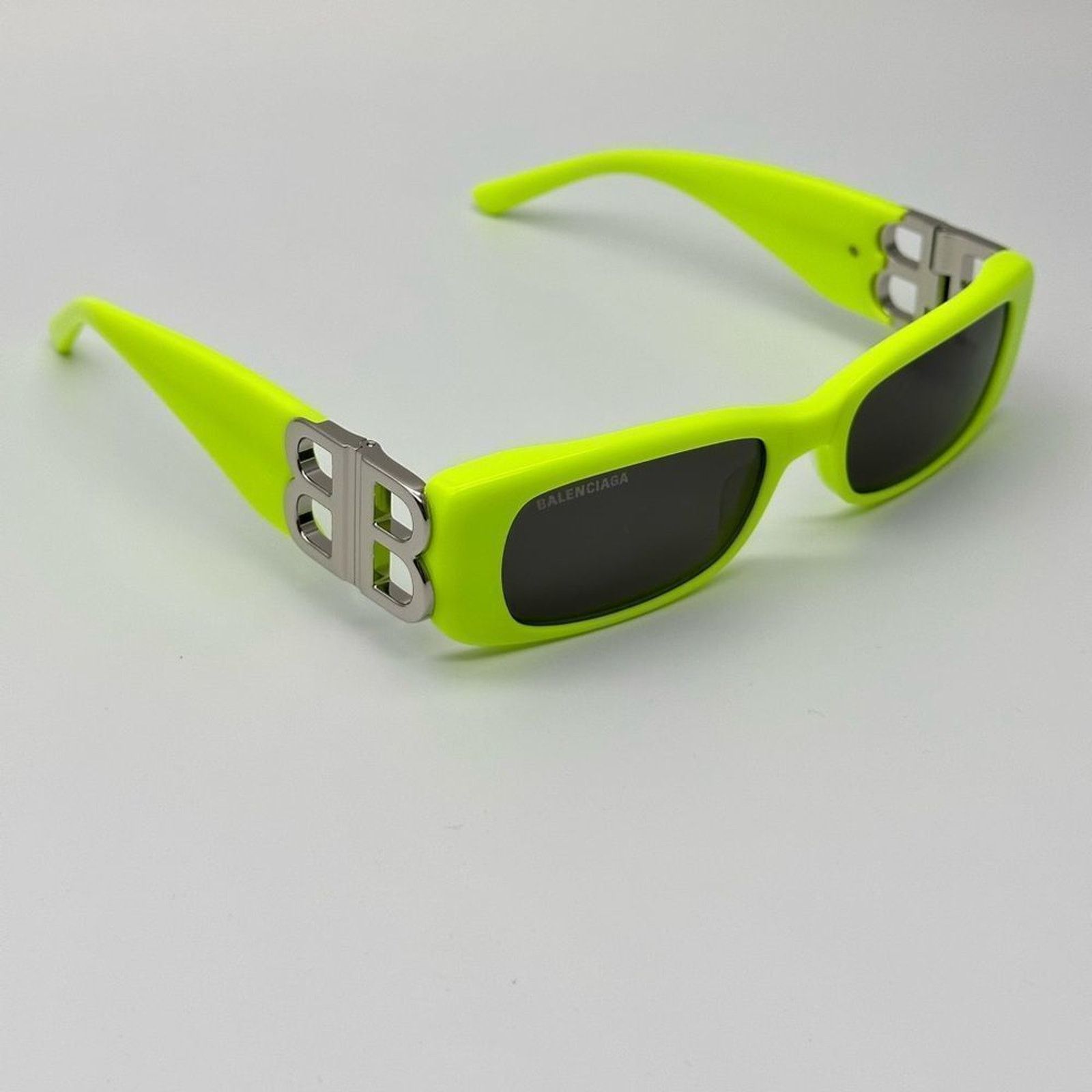 Balenciaga NEW Balenciaga BB0096S 008 Yellow Silver Women Sunglasses Size ONE SIZE - 4 Thumbnail