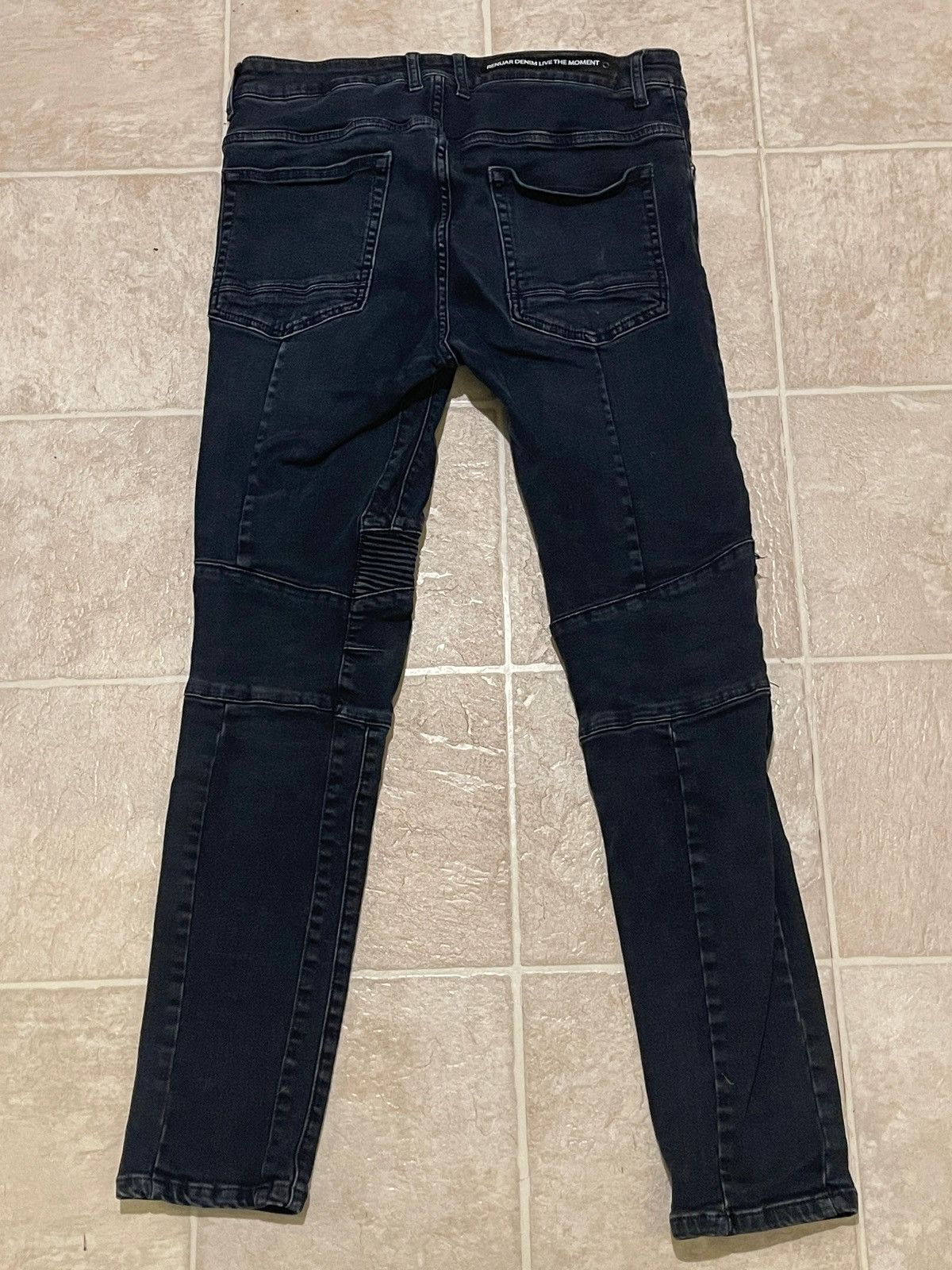 Renuar Renuar Black Ribbed Jeans Size US 28 / EU 44 - 3 Thumbnail