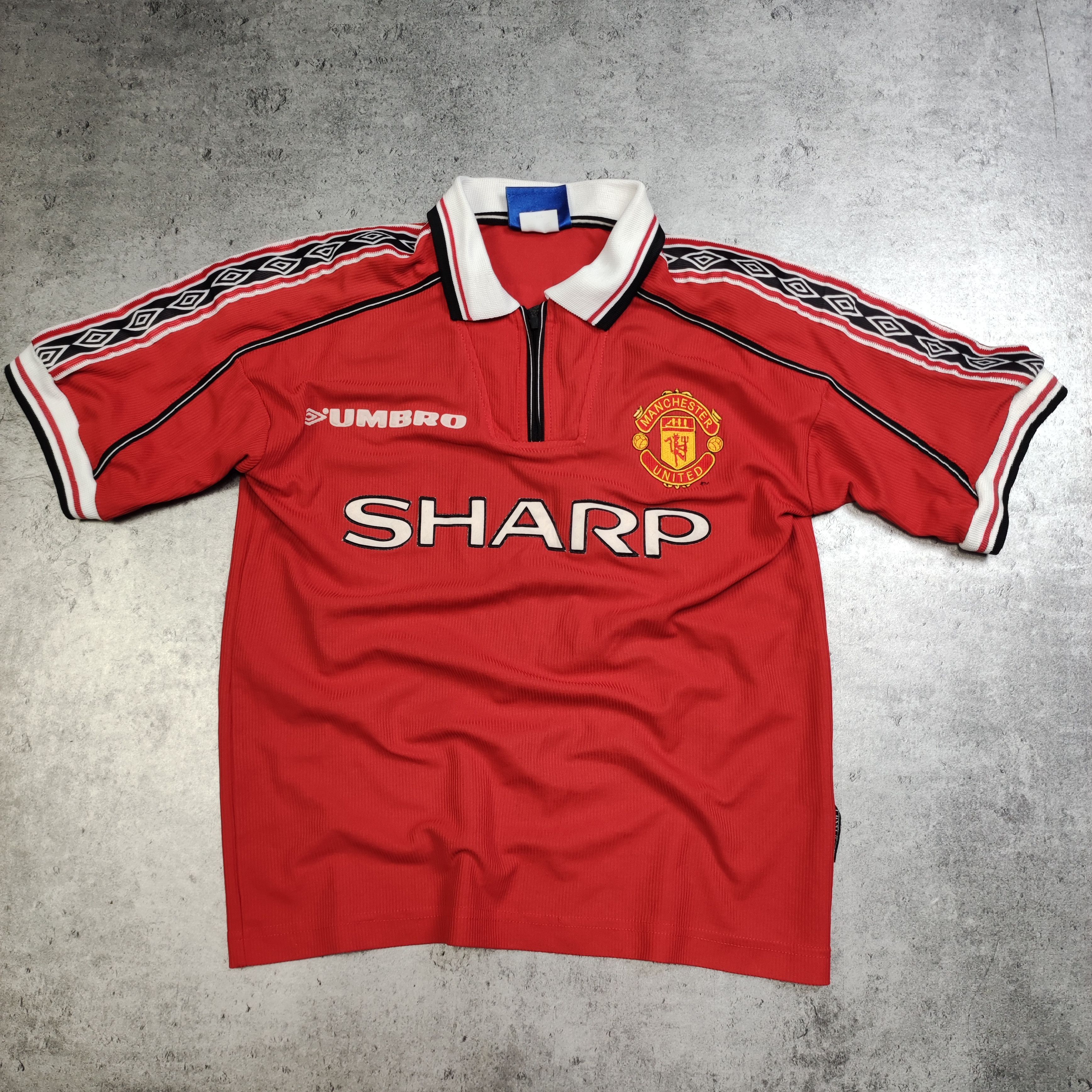 Vintage RARE 1998 Vintage #7 Beckham Manchester United Jersey Size US XXS / EU 40 - 3 Thumbnail