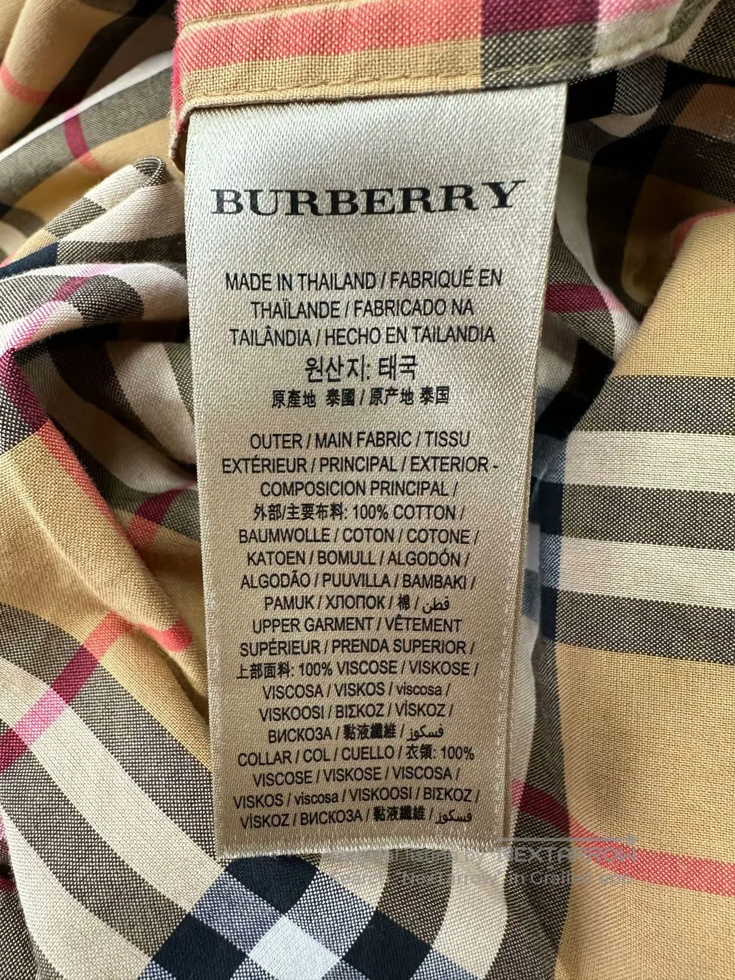 Burberry Burberry Khaki Classic Plaid Collarless Sleeveless Shirt| Size XS / US 0-2 / IT 36-38 - 4 Thumbnail