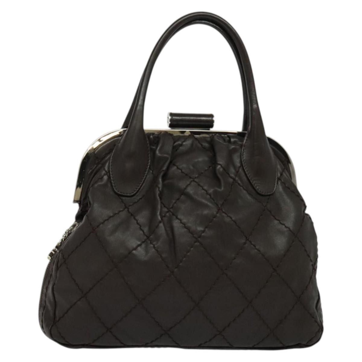 Chanel Chanel Expandable Zip Around Frame Bag Quilted Leather Size ONE SIZE - 1 Thumbnail