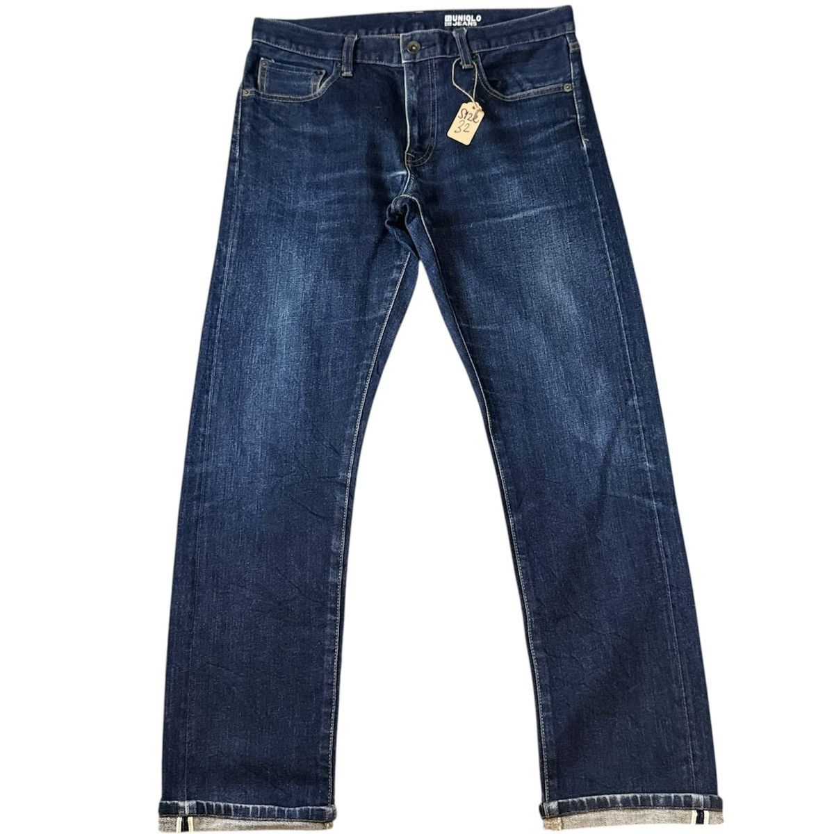 Undercover × Uniqlo 🔥🇯🇵 Japanese Raw Denim Uniqlo Indigo Selvedge Archive Jeans Size US 32 / EU 48 - 1 Thumbnail