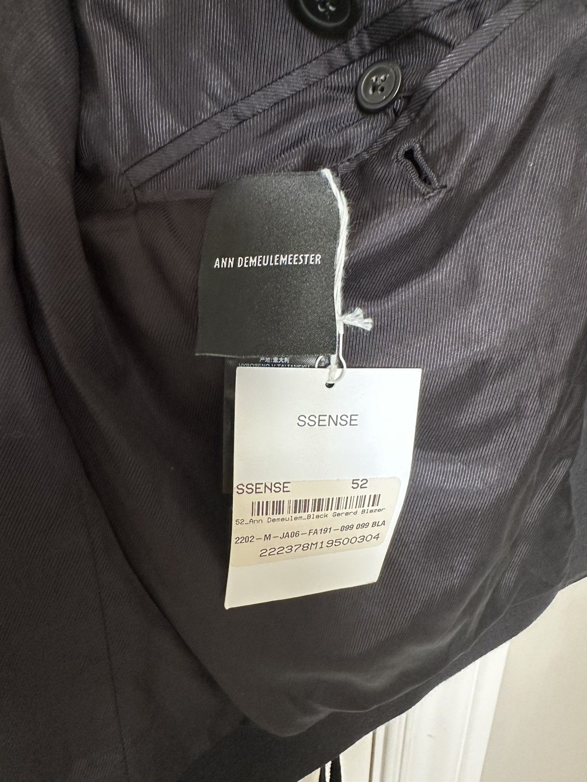 Ann Demeulemeester Ann Demeulemeester Gerard Blazer Size 50L - 12 Thumbnail