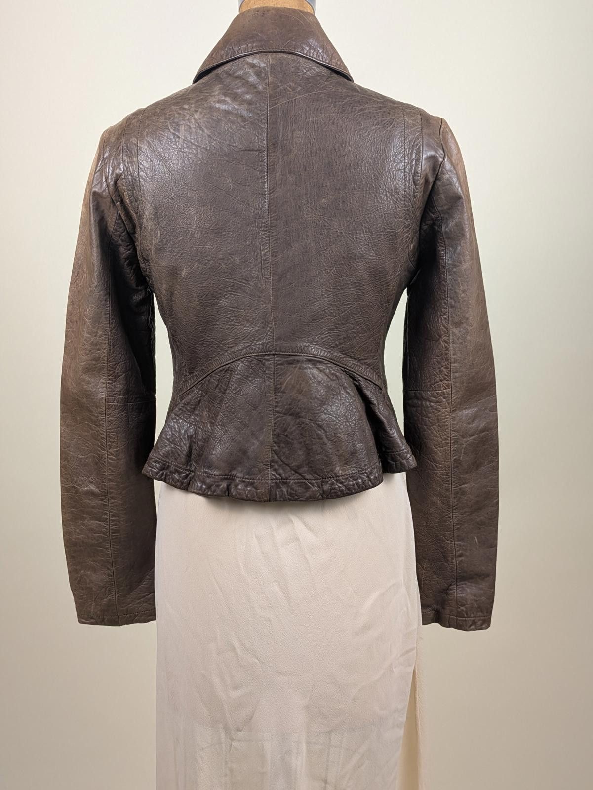 Banana Republic incredible distressed brown leather jacket Size S / US 4 / IT 40 - 4 Thumbnail