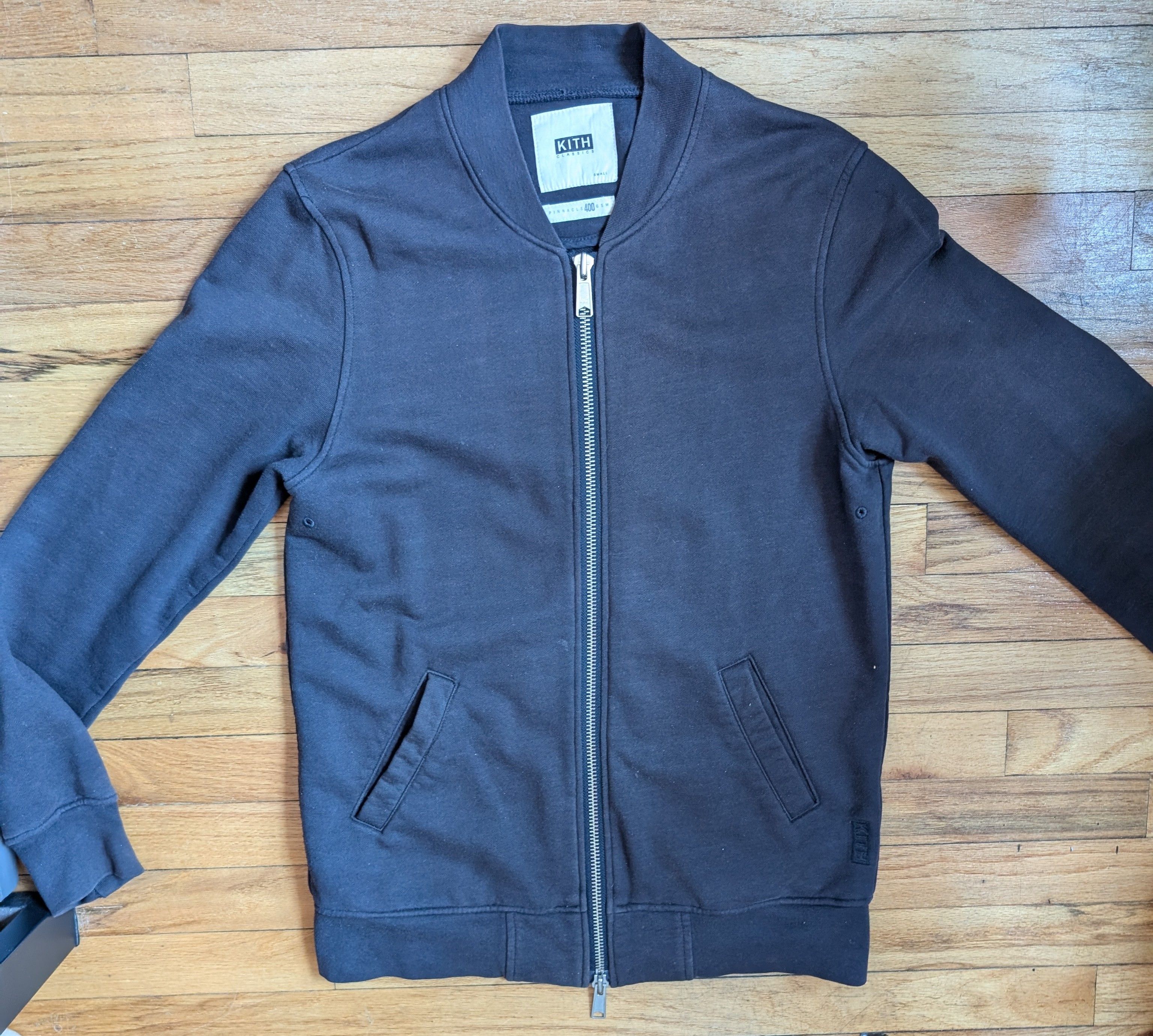 Kith KITH Men's French Terry Knit Navy Zip-Up Jacket Size US S / EU 44-46 / 1 - 7 Thumbnail