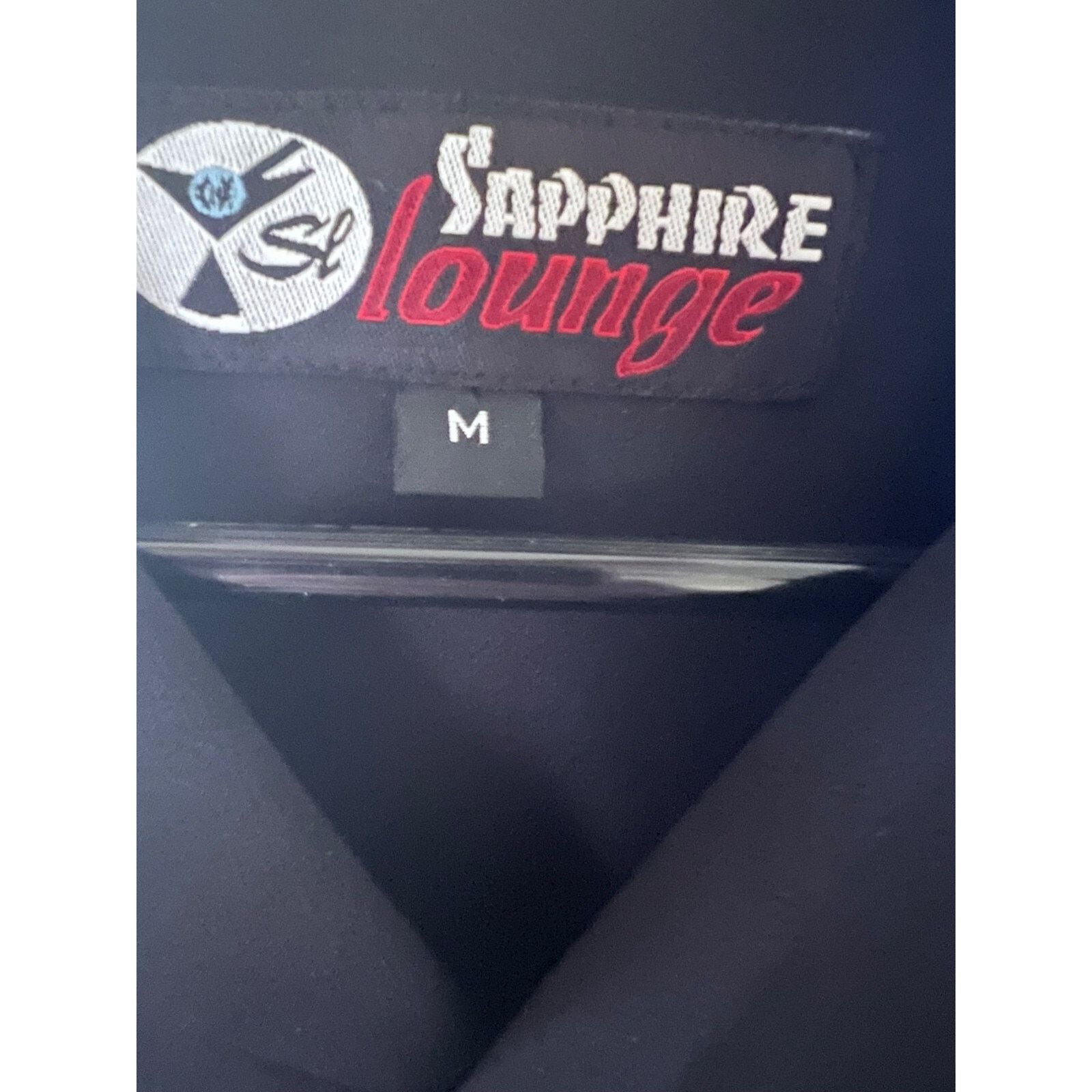 Vintage Sapphire Lounge Black Vintage Rockabilly Camp Shirt Medium Size US M / EU 48-50 / 2 - 9 Thumbnail