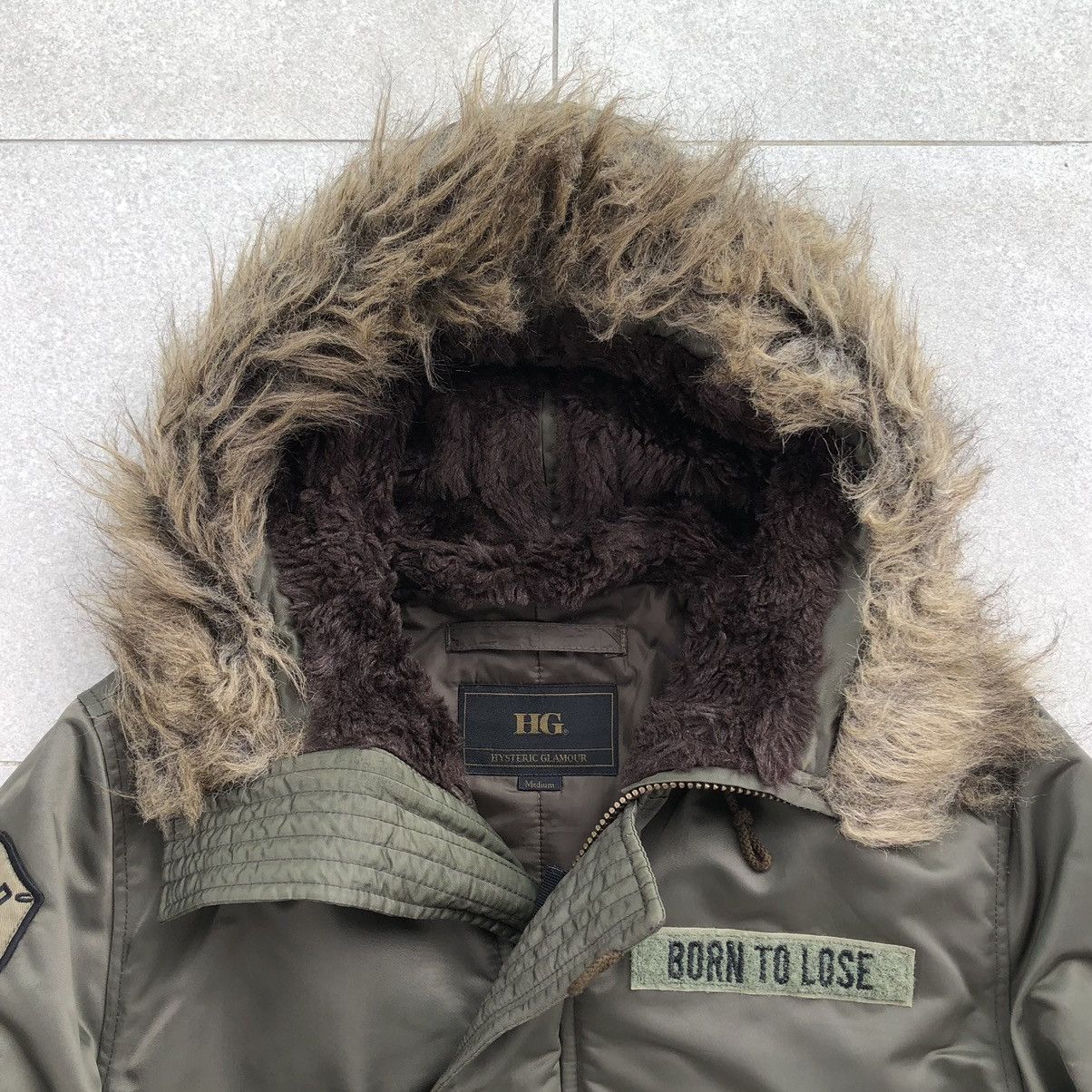 Hysteric Glamour Hysteric Glamour N-2BMilitary Flight Jacket Fur Hoded Jacket Size US M / EU 48-50 / 2 - 18 Thumbnail